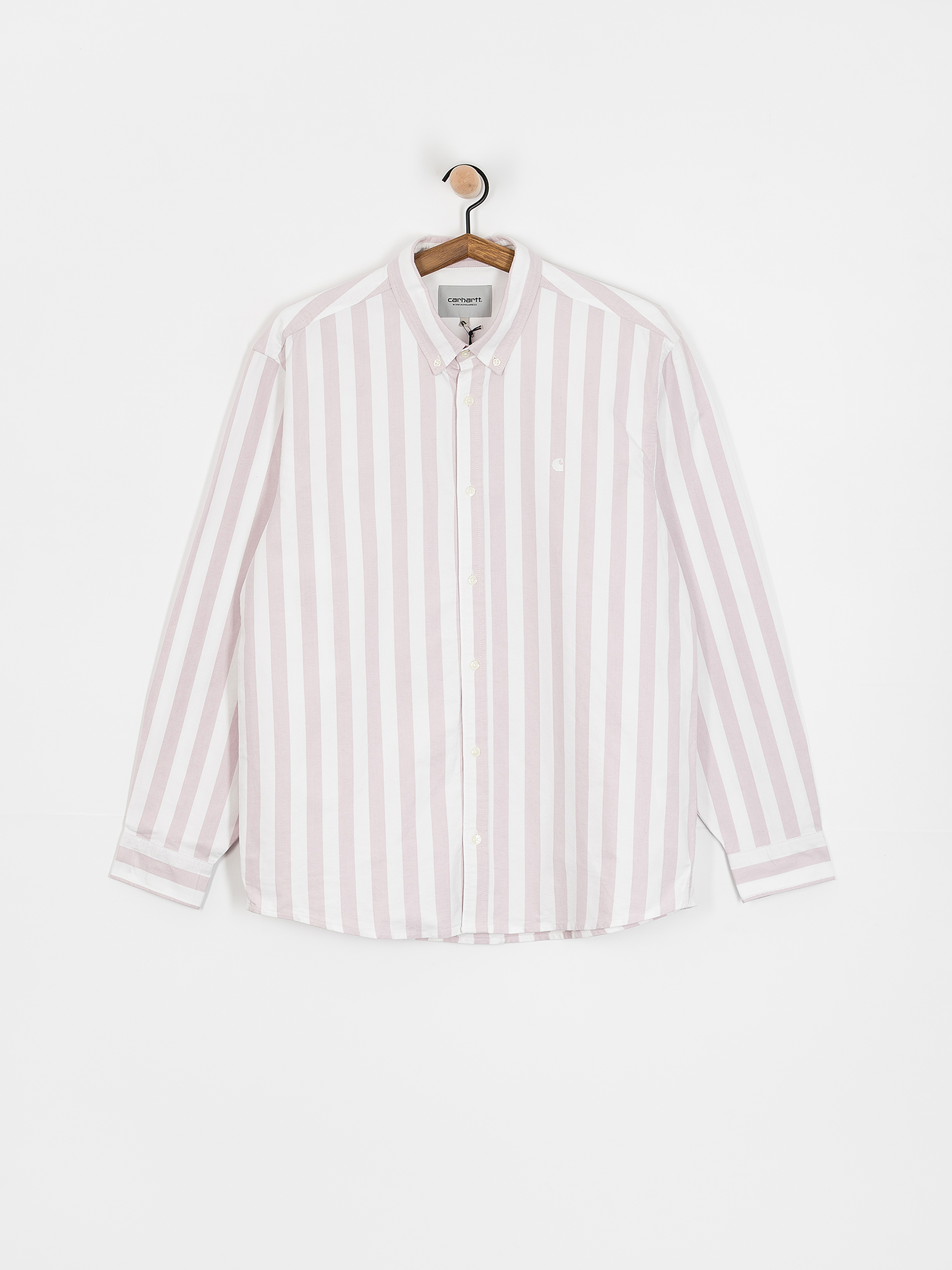 Риза Carhartt WIP Dillion (dillion stripe/hortensia/white)