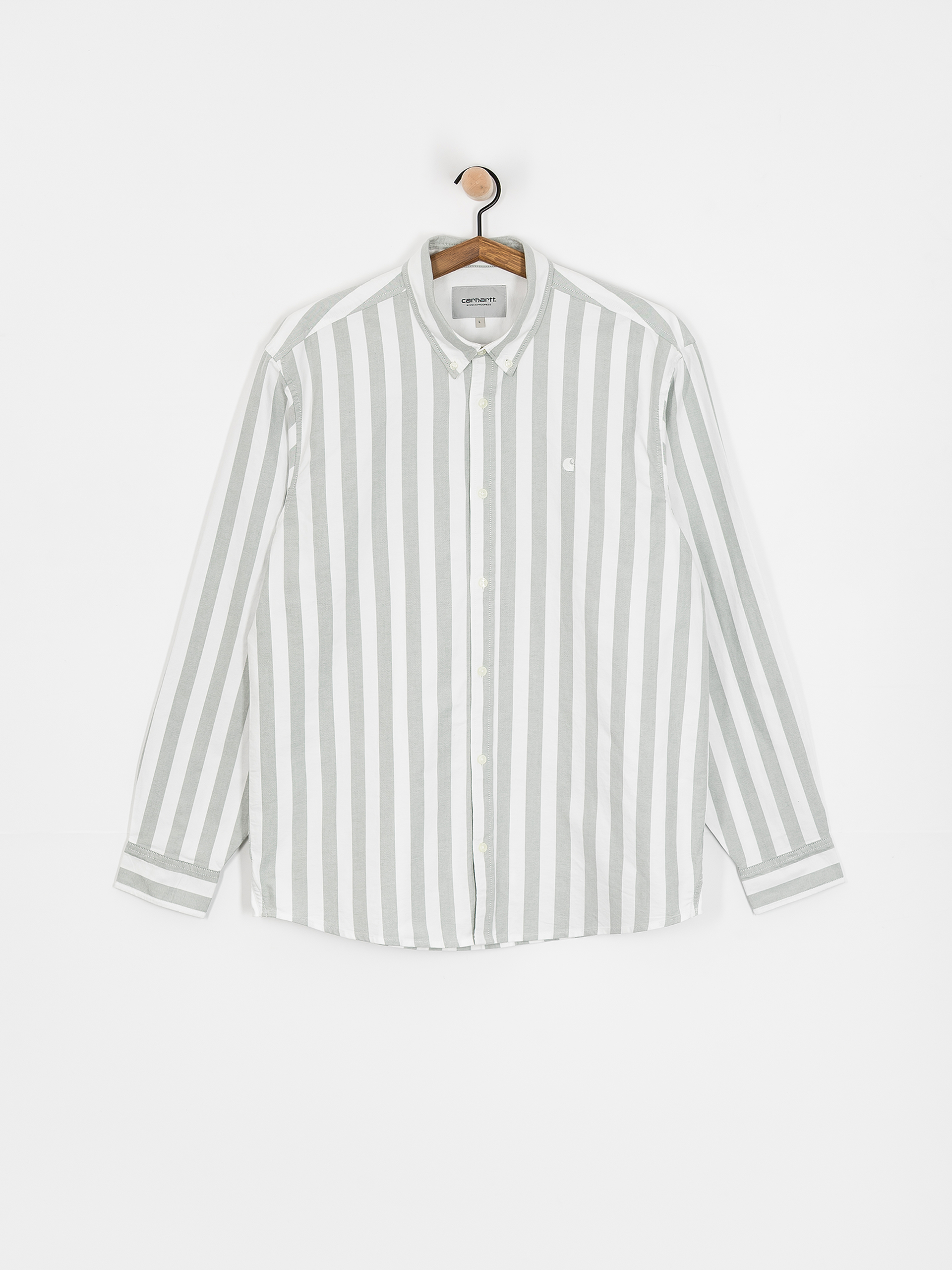 Риза Carhartt WIP Dillion (dillion stripe/park/white)