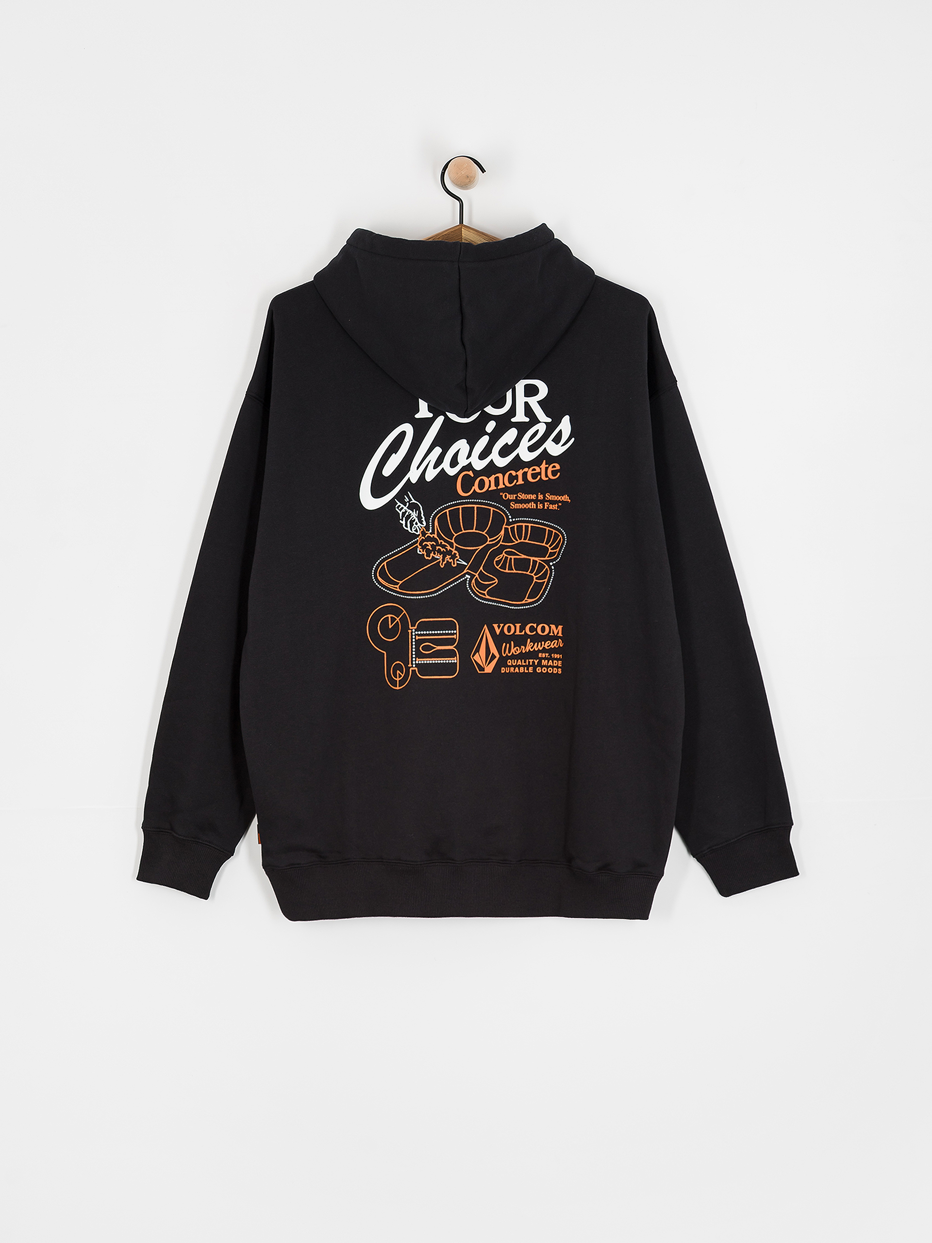 Суитшърт с качулка Volcom Pour Choices HD (black)