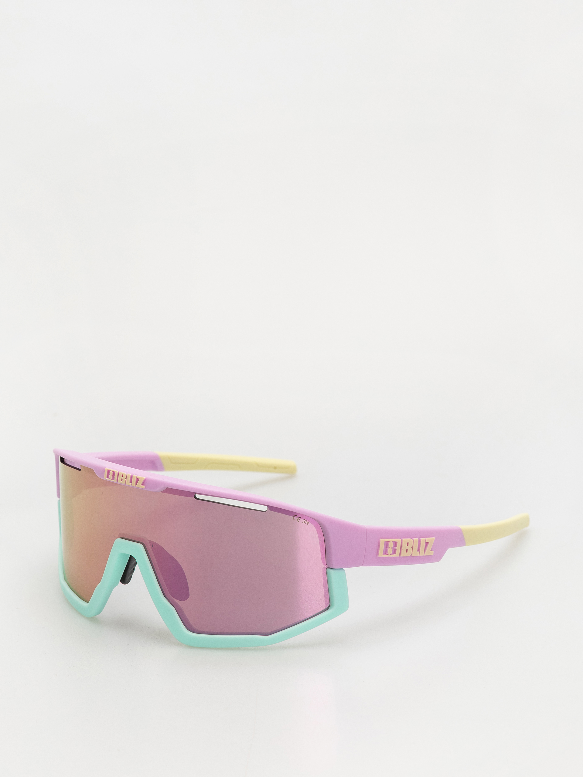 u0421u043bu044au043du0447u0435u0432u0438 u043eu0447u0438u043bu0430 Bliz Fusion (matt pastel purple w yellow logo matt mint jawbone + spare jawbone in yellow/brown w pink multi)