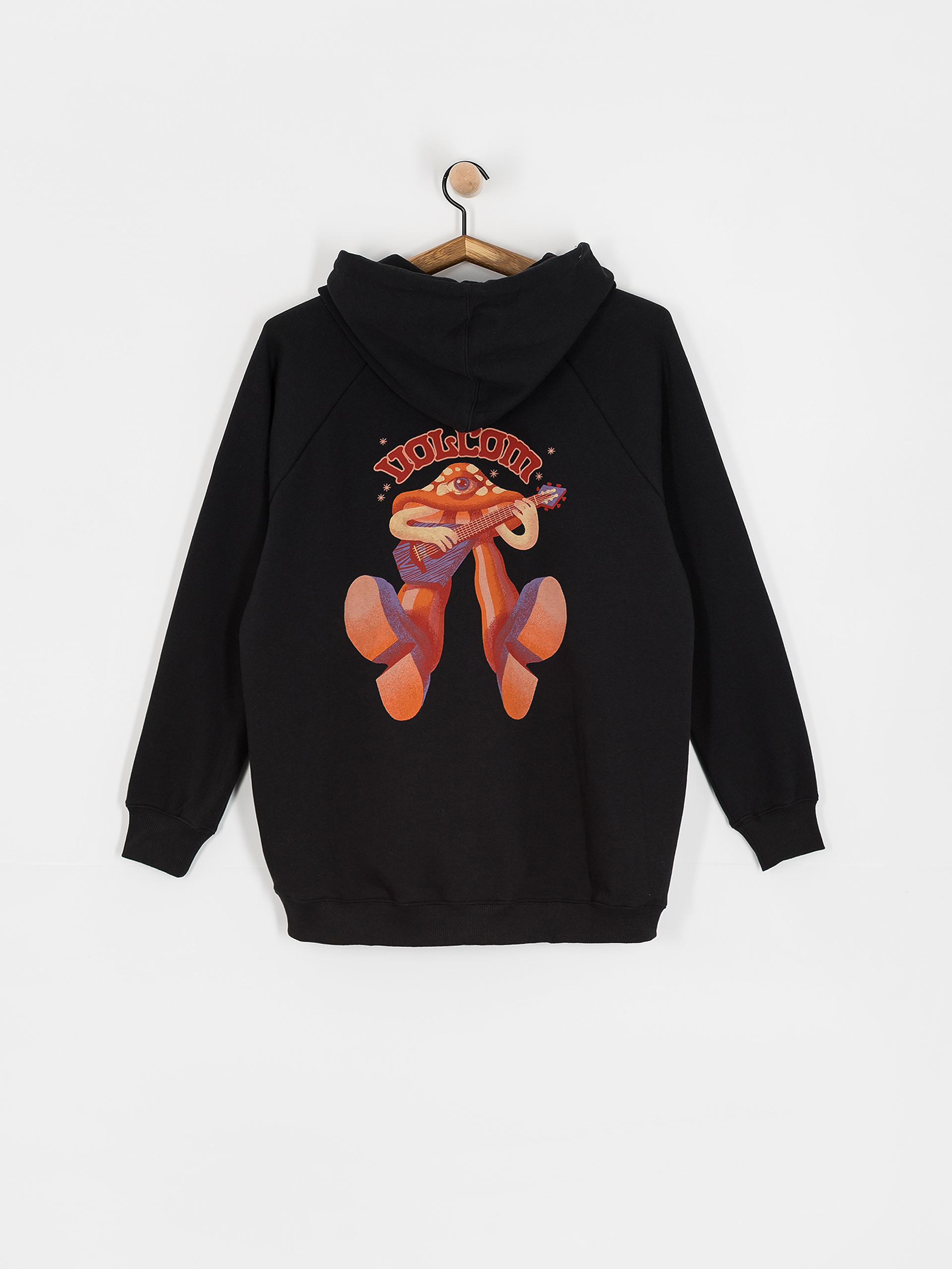 Суитшърт с качулка Volcom Truly Stoked Bf HD Wmn (black)