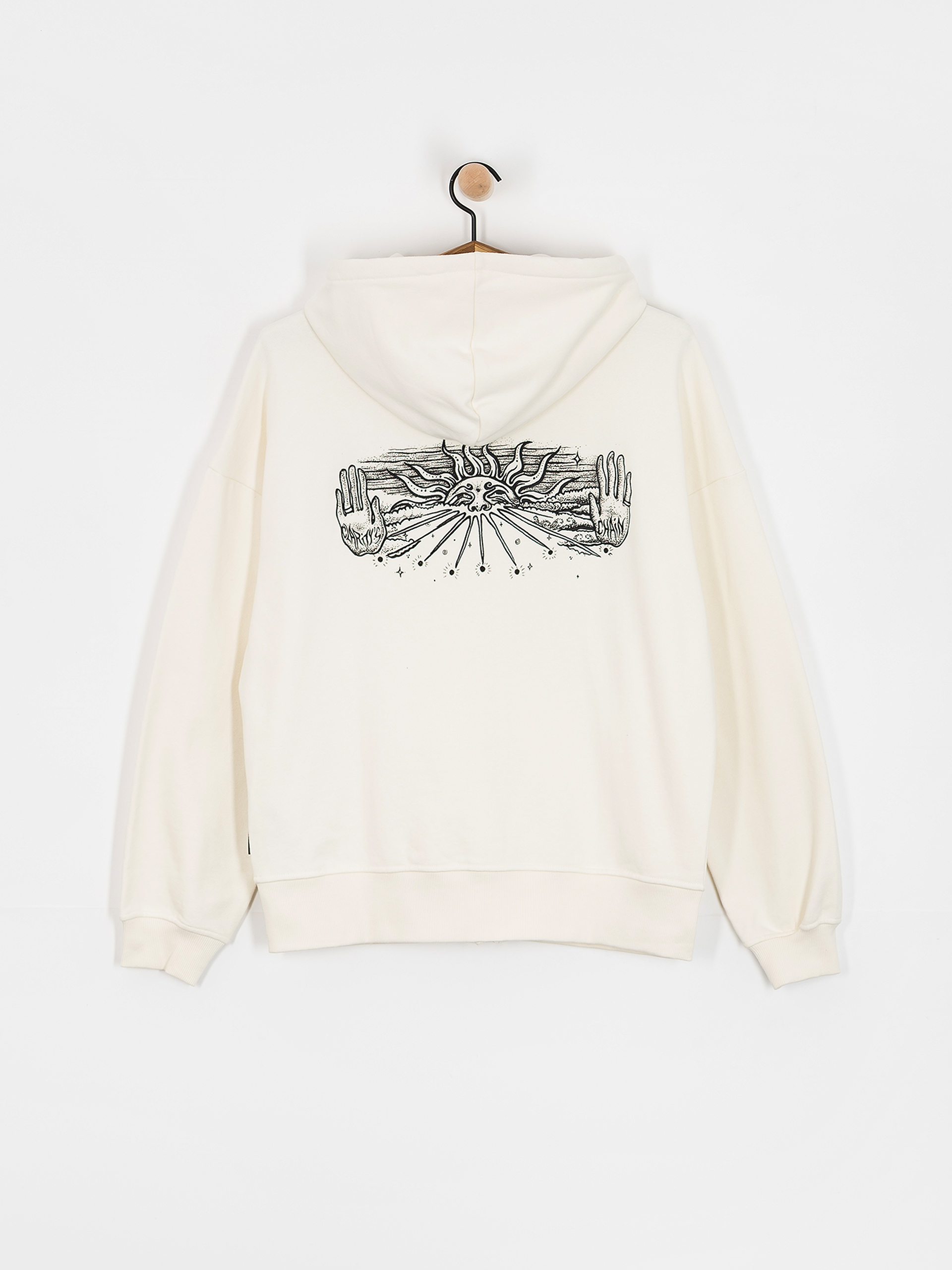 Суитшърт с качулка Volcom Fa Alix ZHD Wmn (star white)