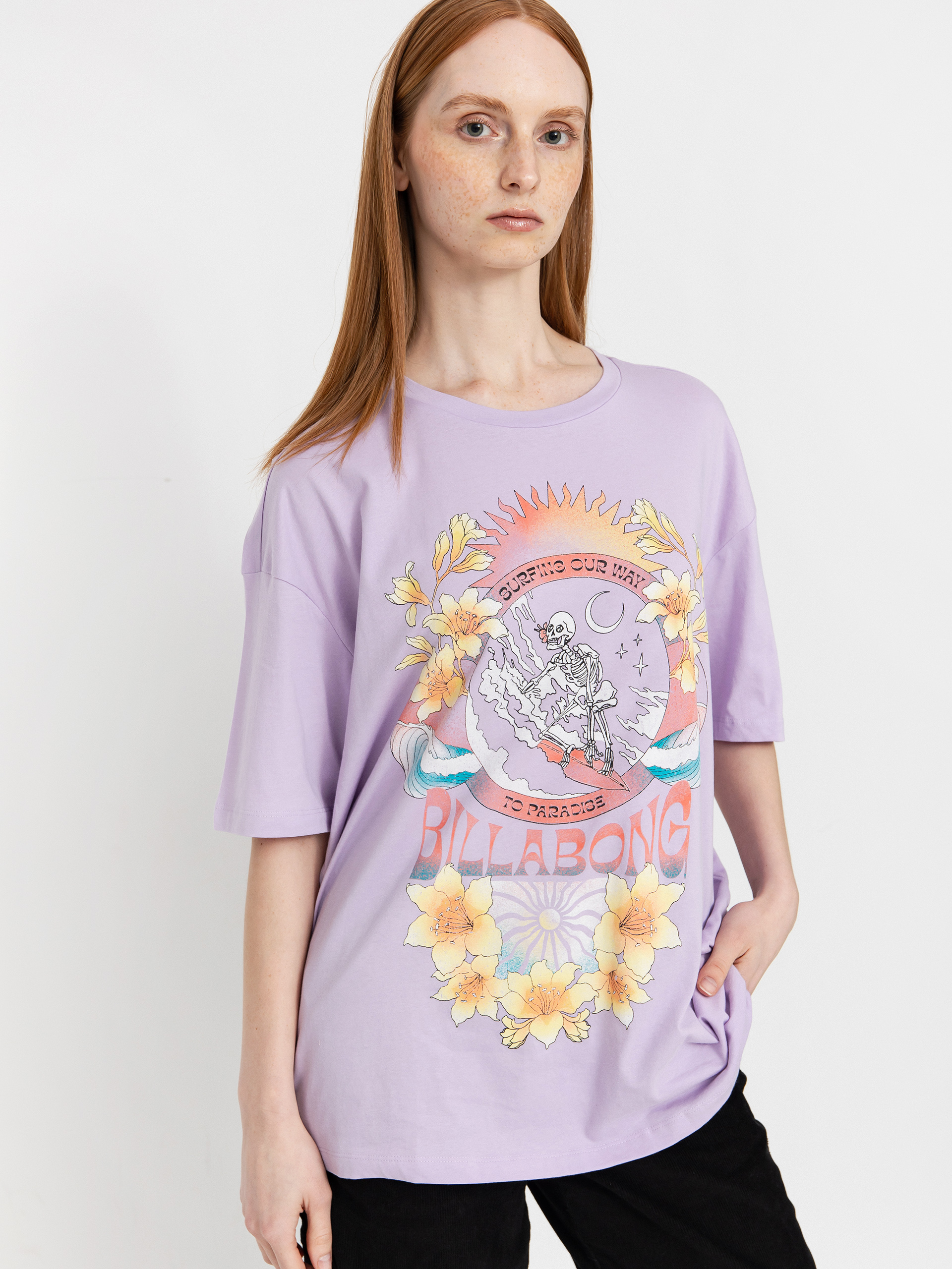 Тениска Billabong Goes Around Here Wmn (peaceful lilac)