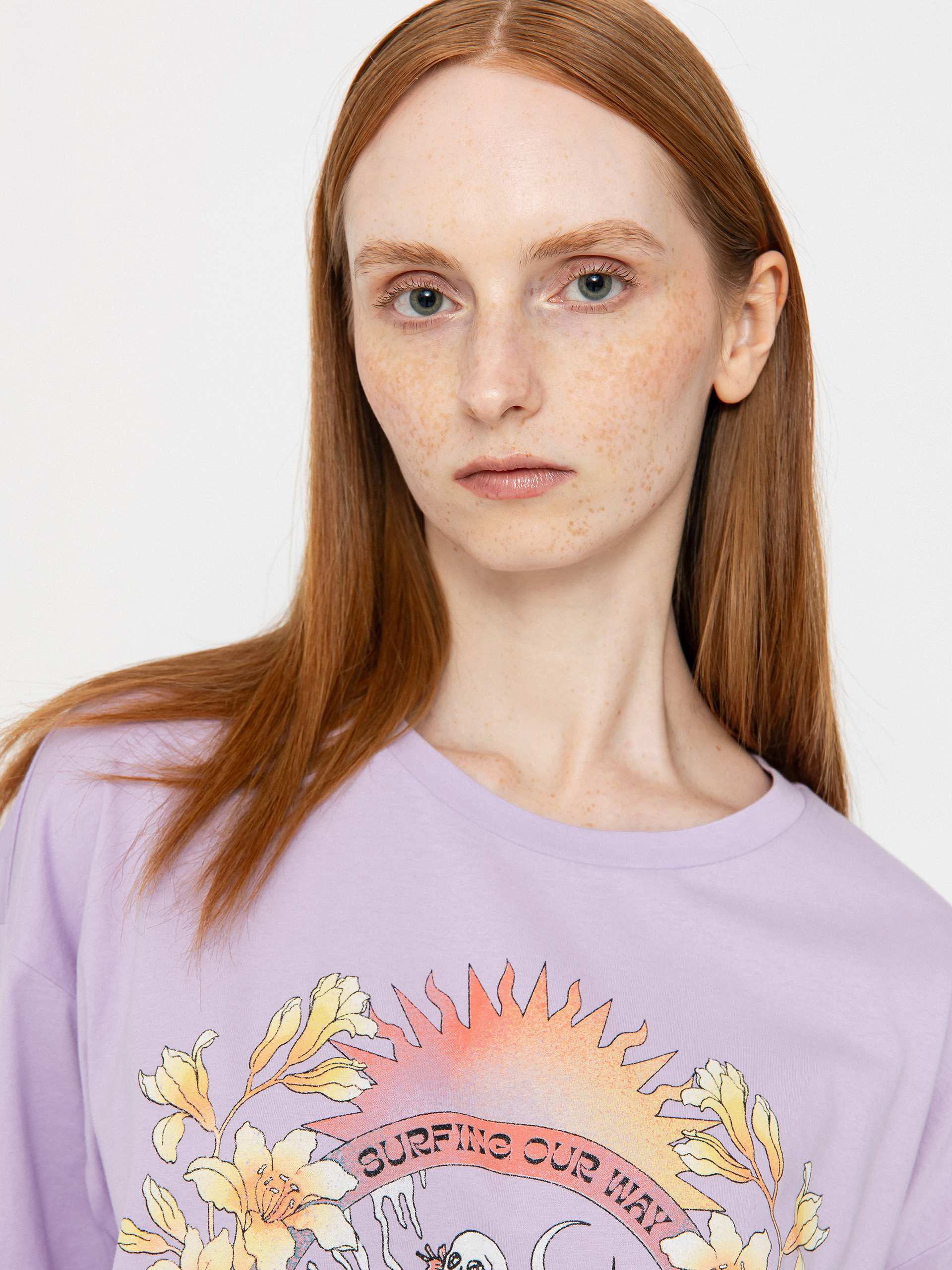 Тениска Billabong Goes Around Here Wmn (peaceful lilac)