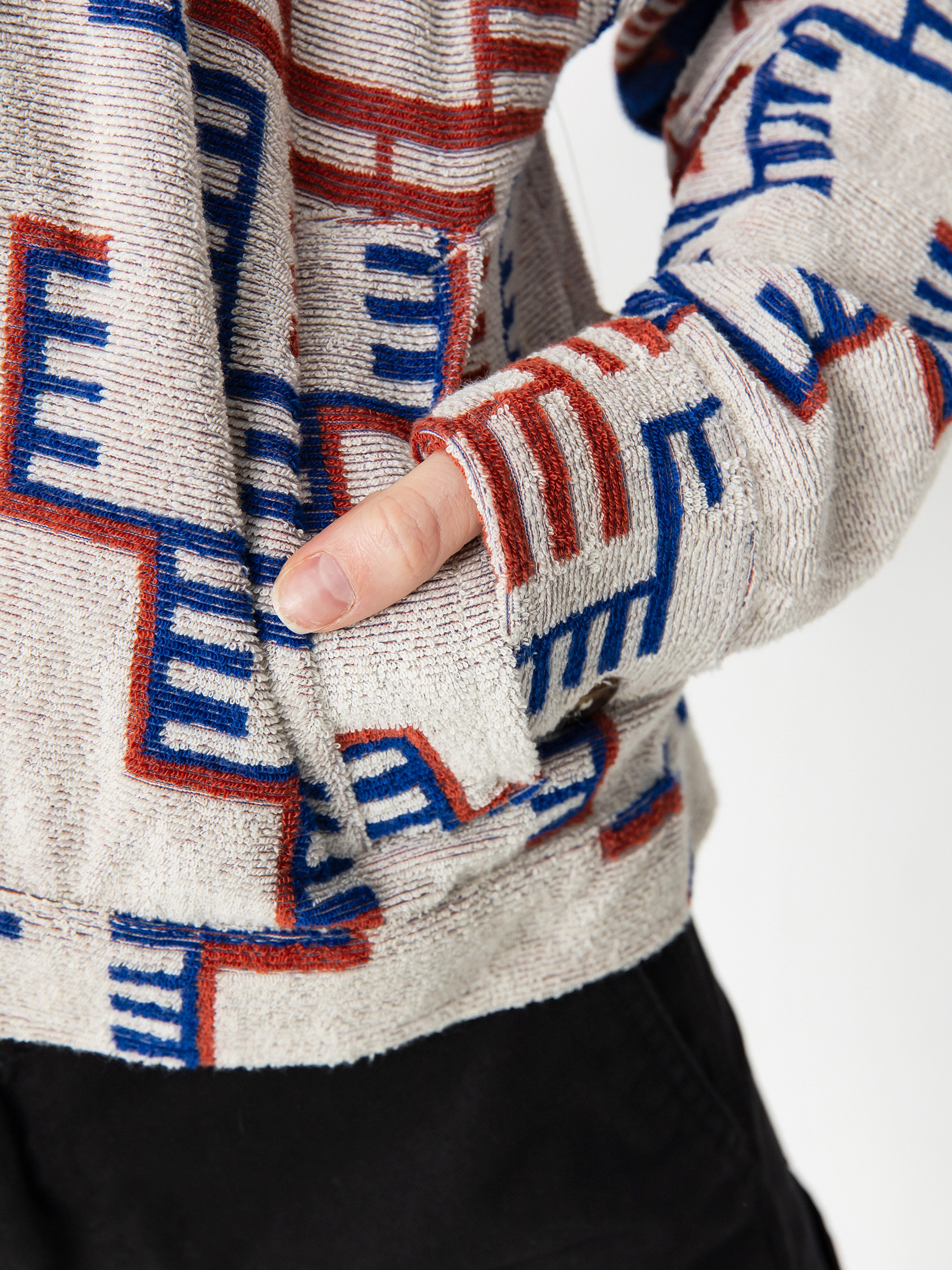 Яке Brixton Trail Terry Cloth Trucker Wmn (electronic indigo pattern)