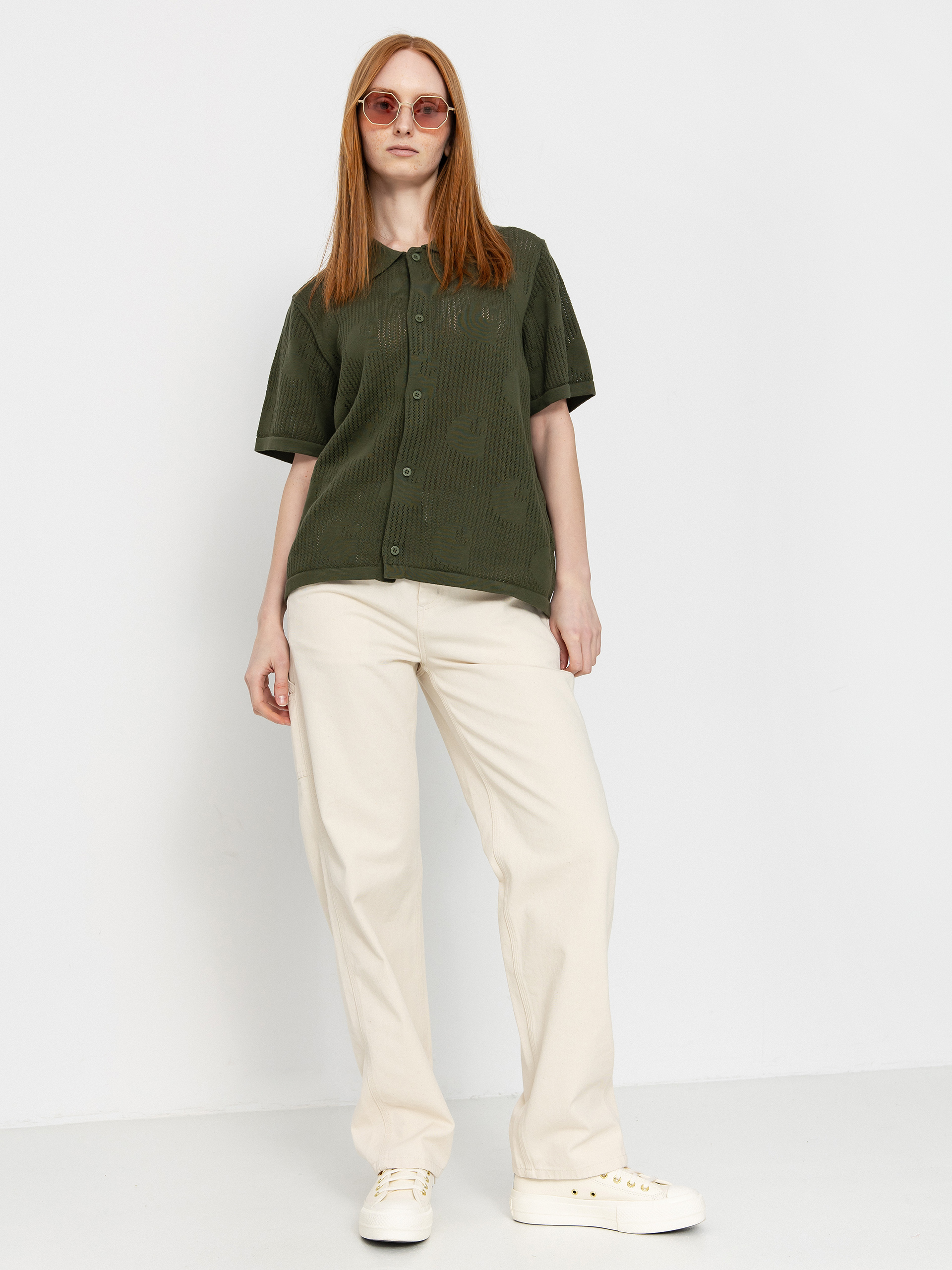 u0420u0438u0437u0430 Carhartt WIP Temple Knit Wmn (dollar green)