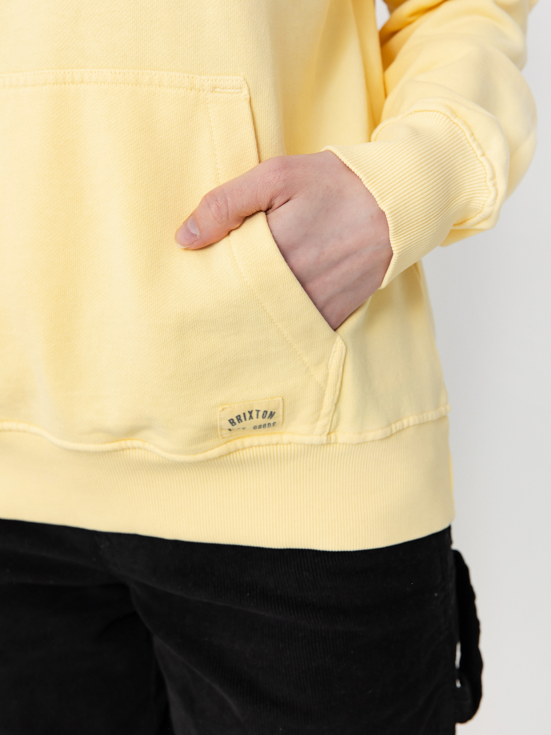 Суитшърт с качулка Brixton Cross Loop Ft HD Wmn (panna cotta)