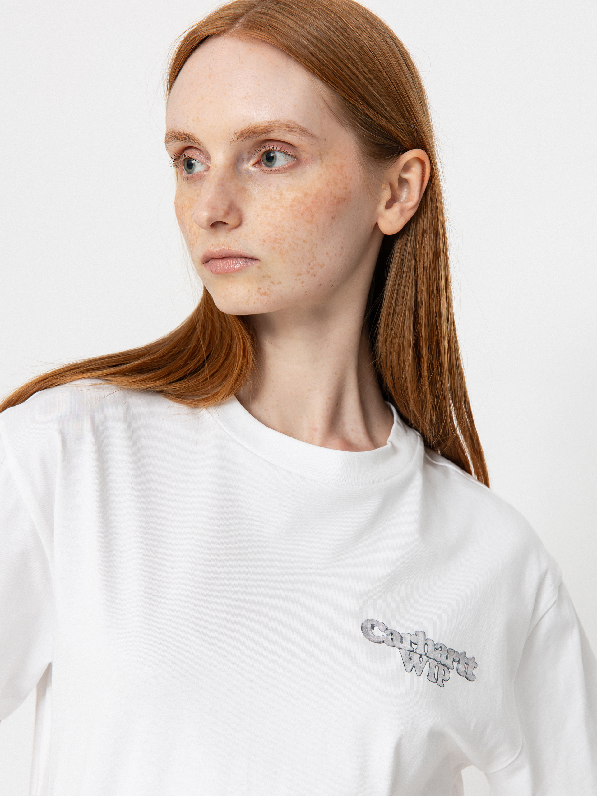 Тениска Carhartt WIP Chain Link Wmn (white/silver)