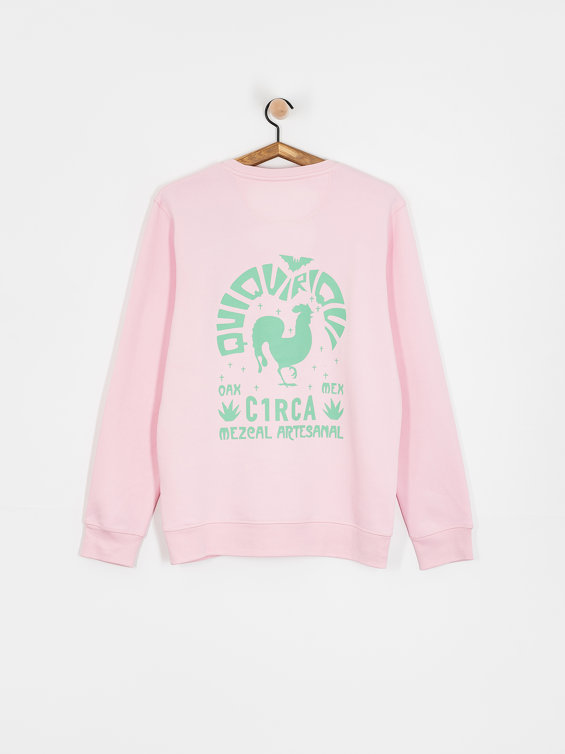 Суитшърт с качулка Circa Quiquiriqui HD (cotton pink)