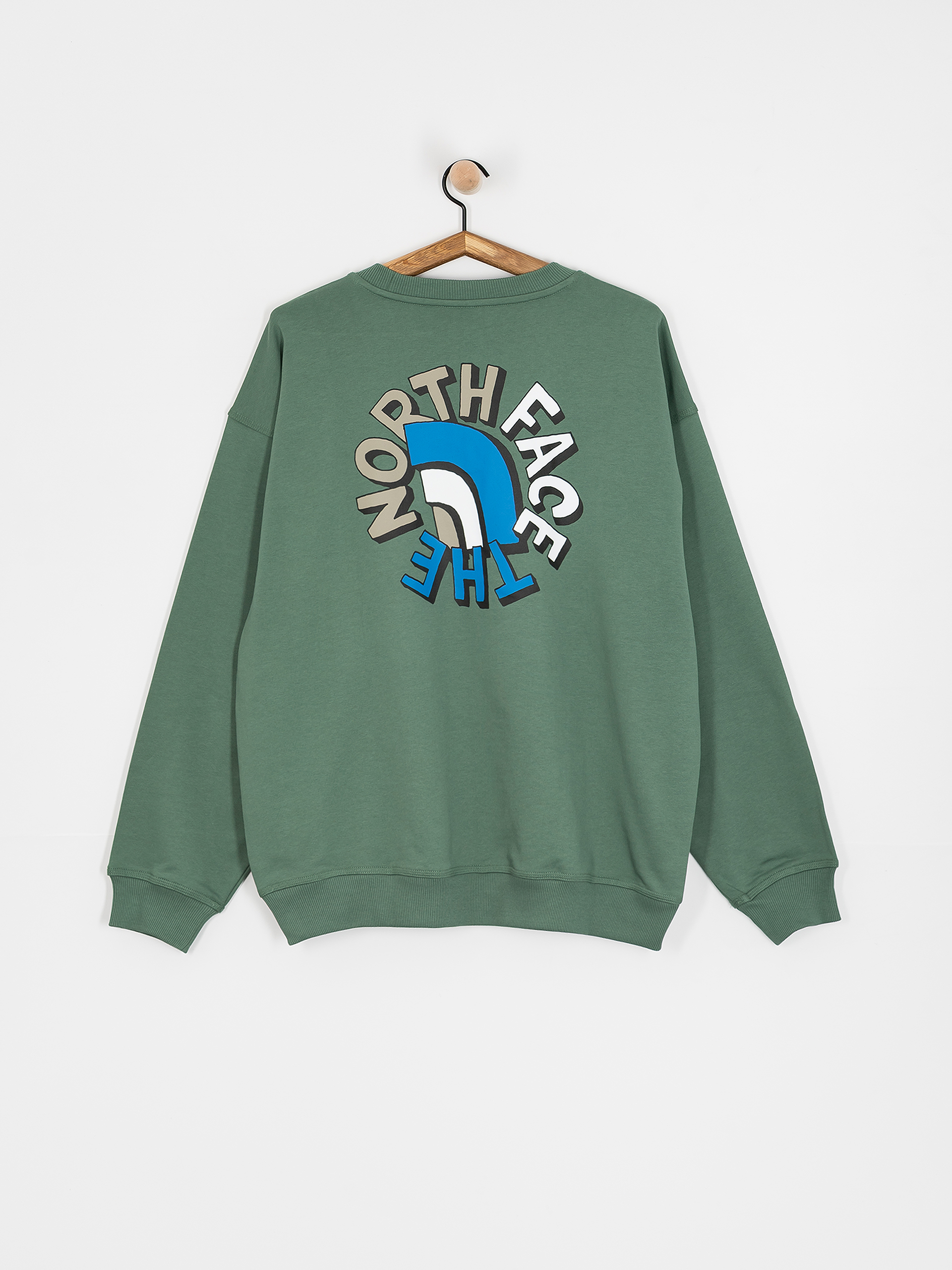 Суитшърт The North Face Nse Oversized (duck green)