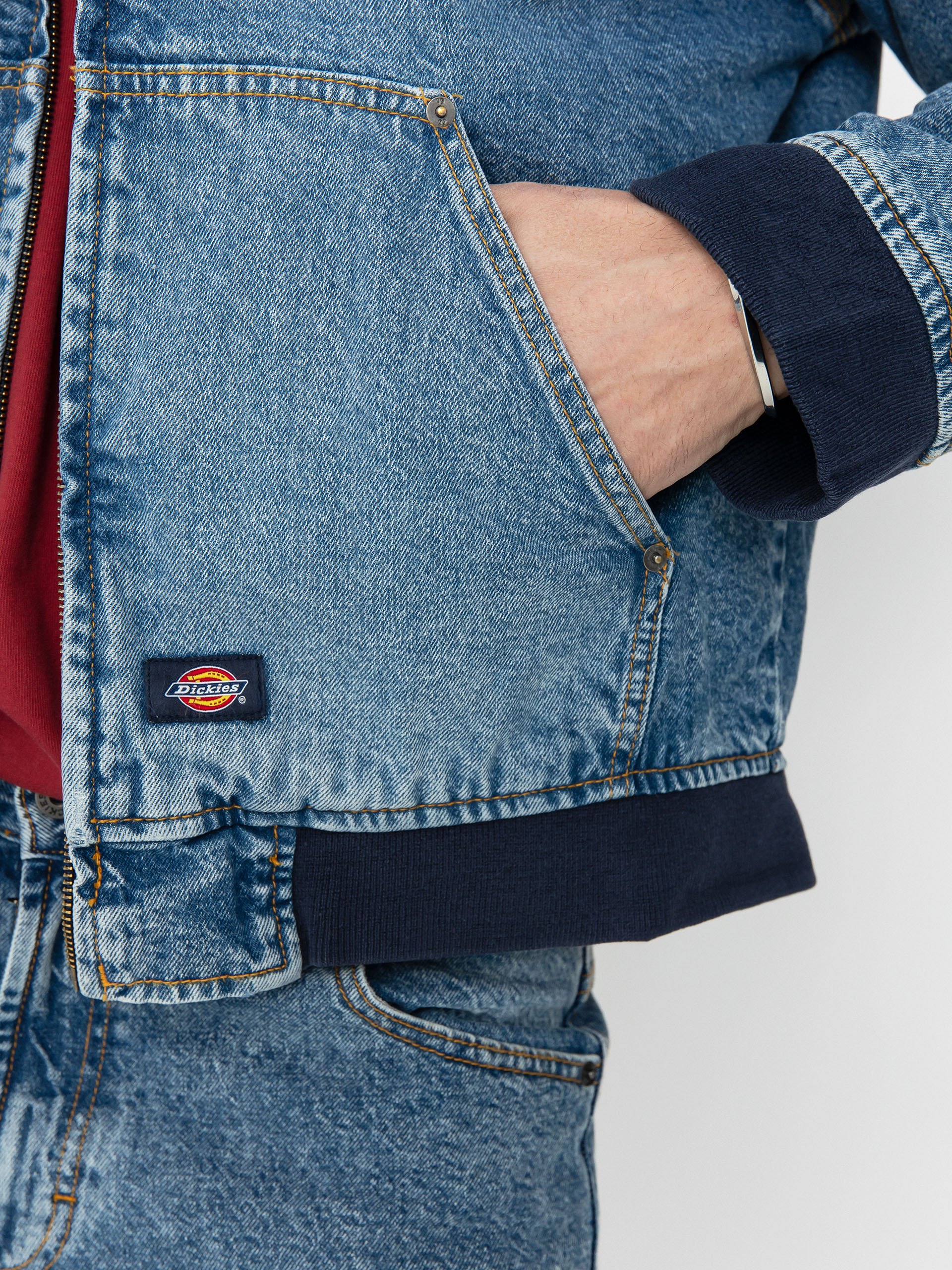 Яке Dickies Hooded (rinsed blue w/ fade)