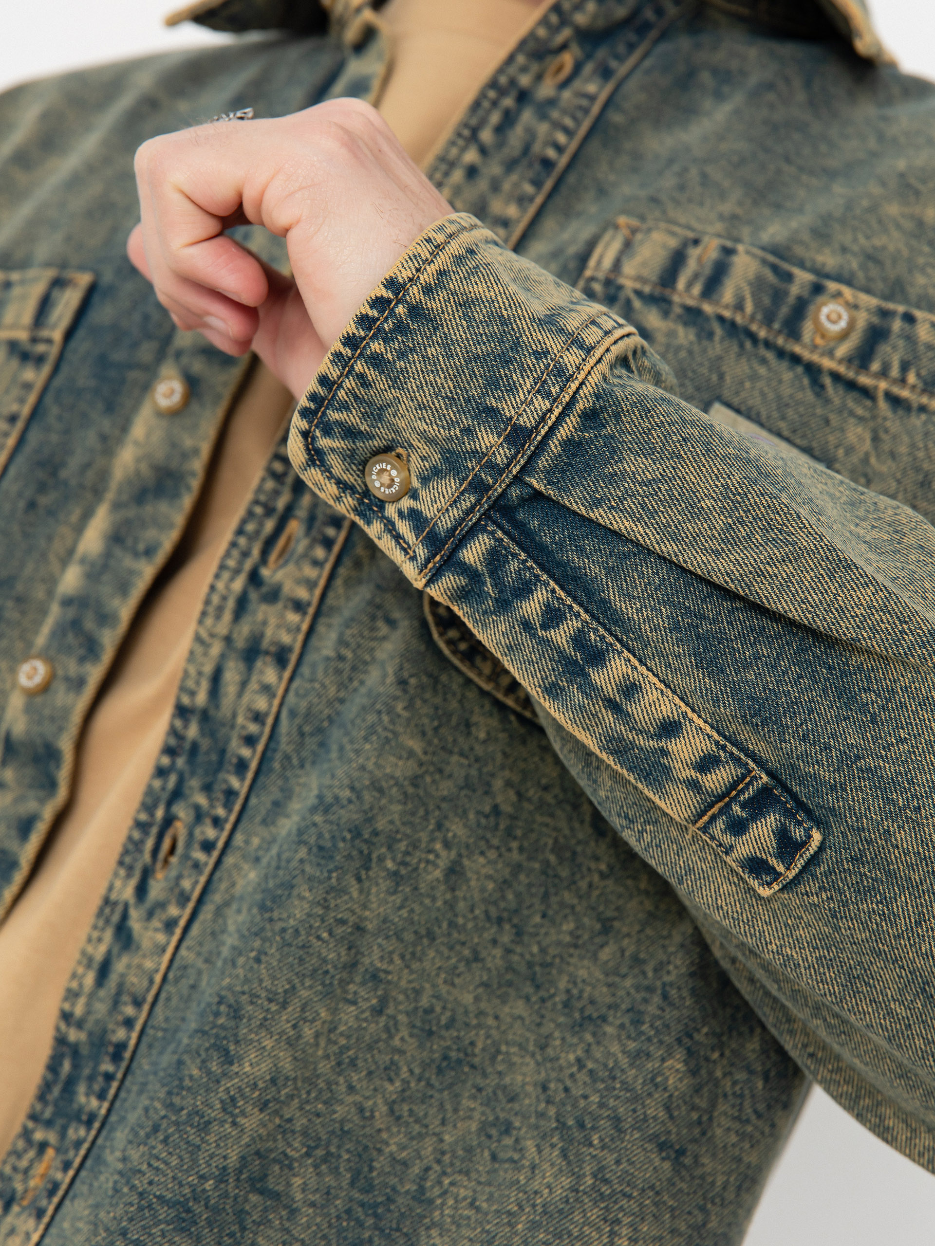Риза Dickies Houston (yellow fade indigo)
