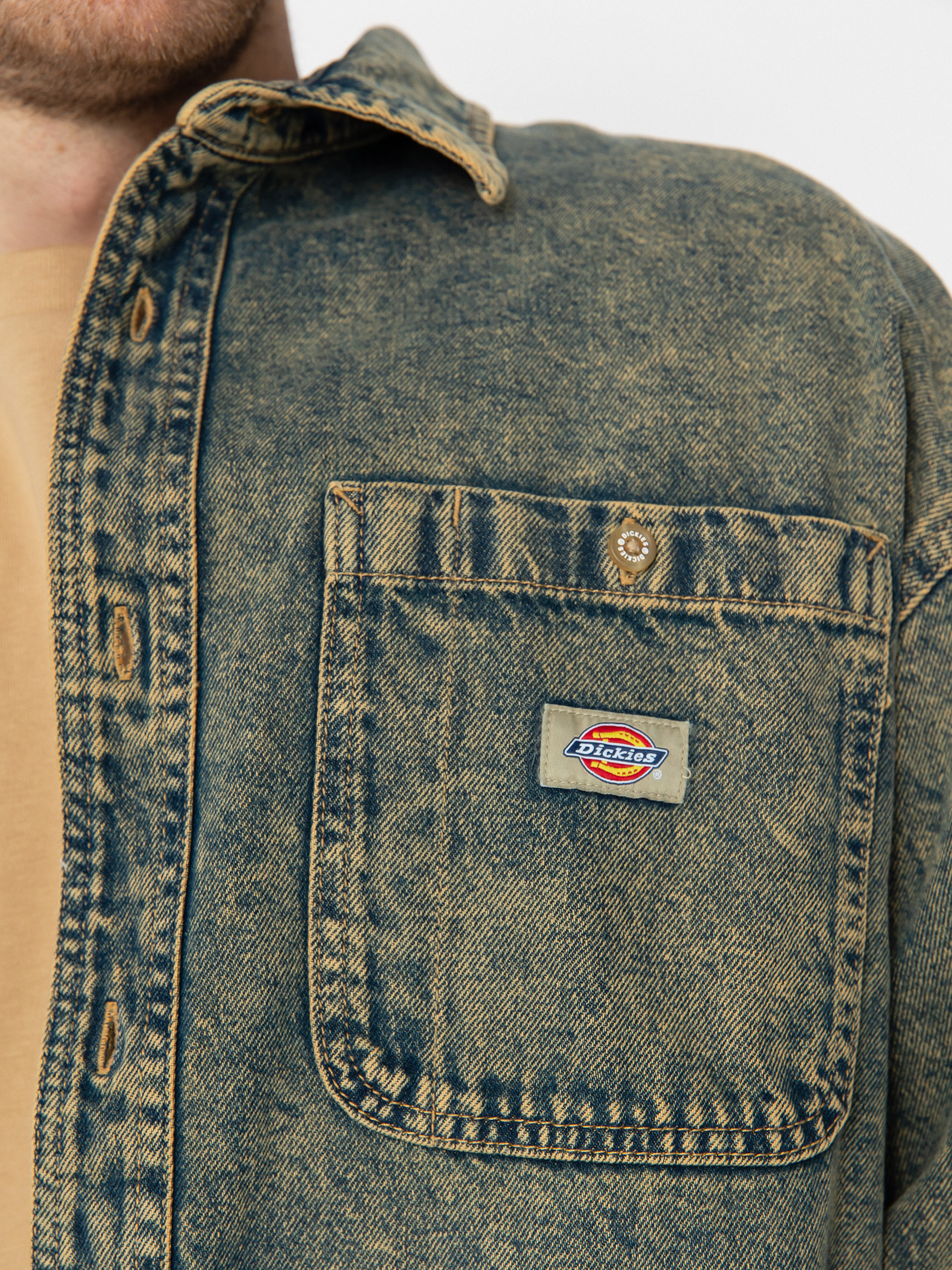 Риза Dickies Houston (yellow fade indigo)