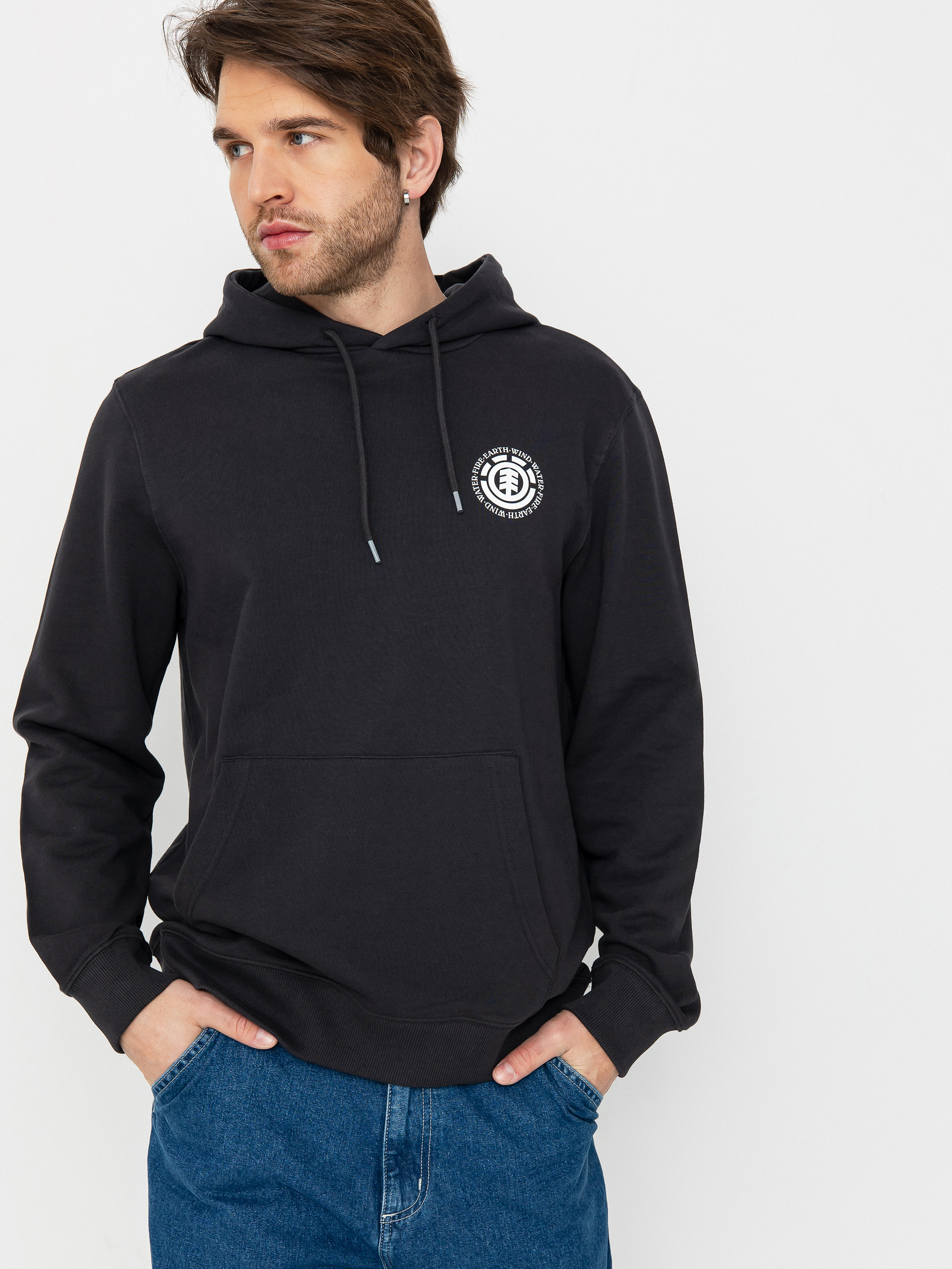 Суитшърт с качулка Element Seal Bp HD (off black)
