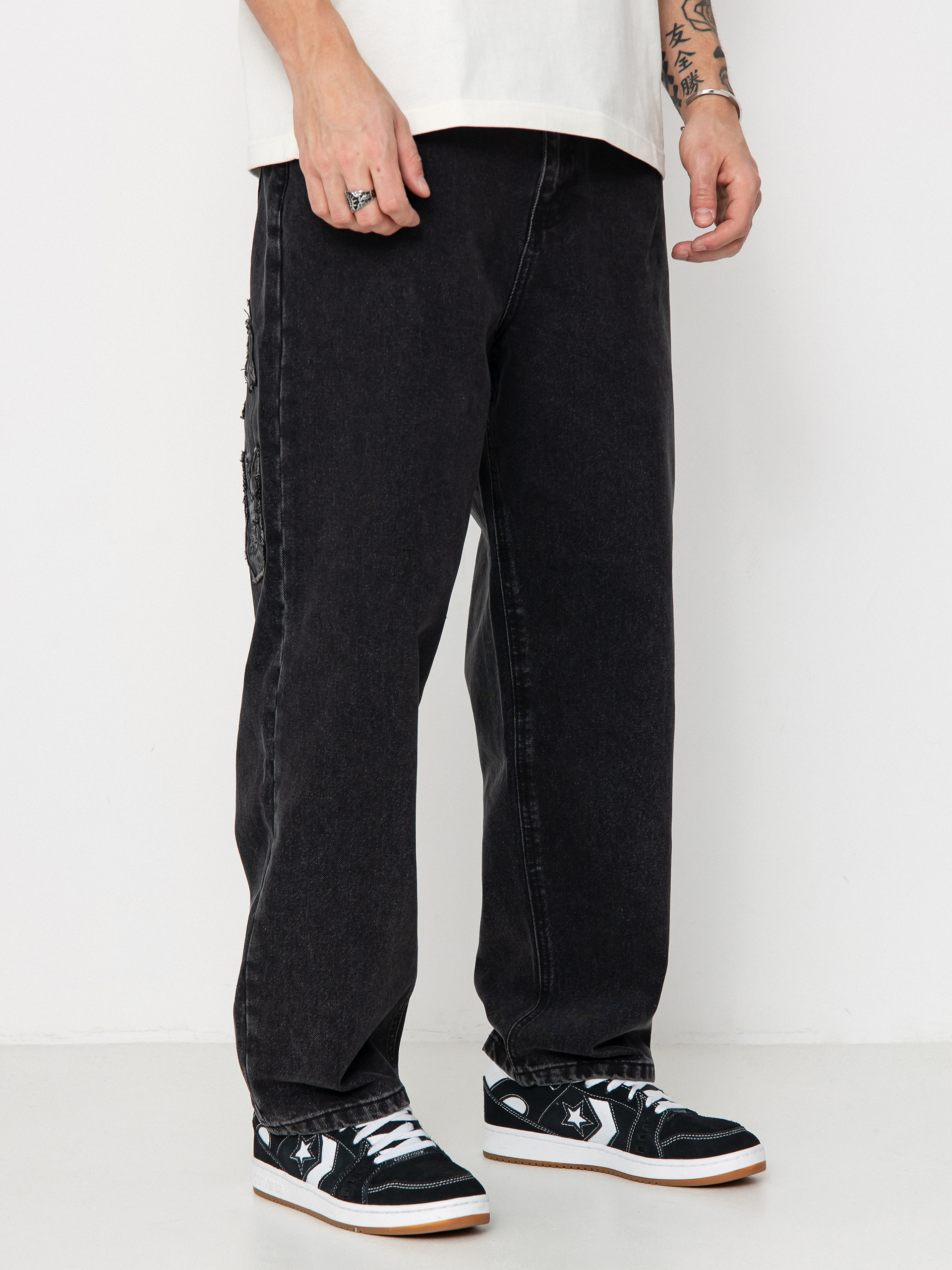 Панталони Wasted Paris Kingdom Curve Destroy Casper (faded black)