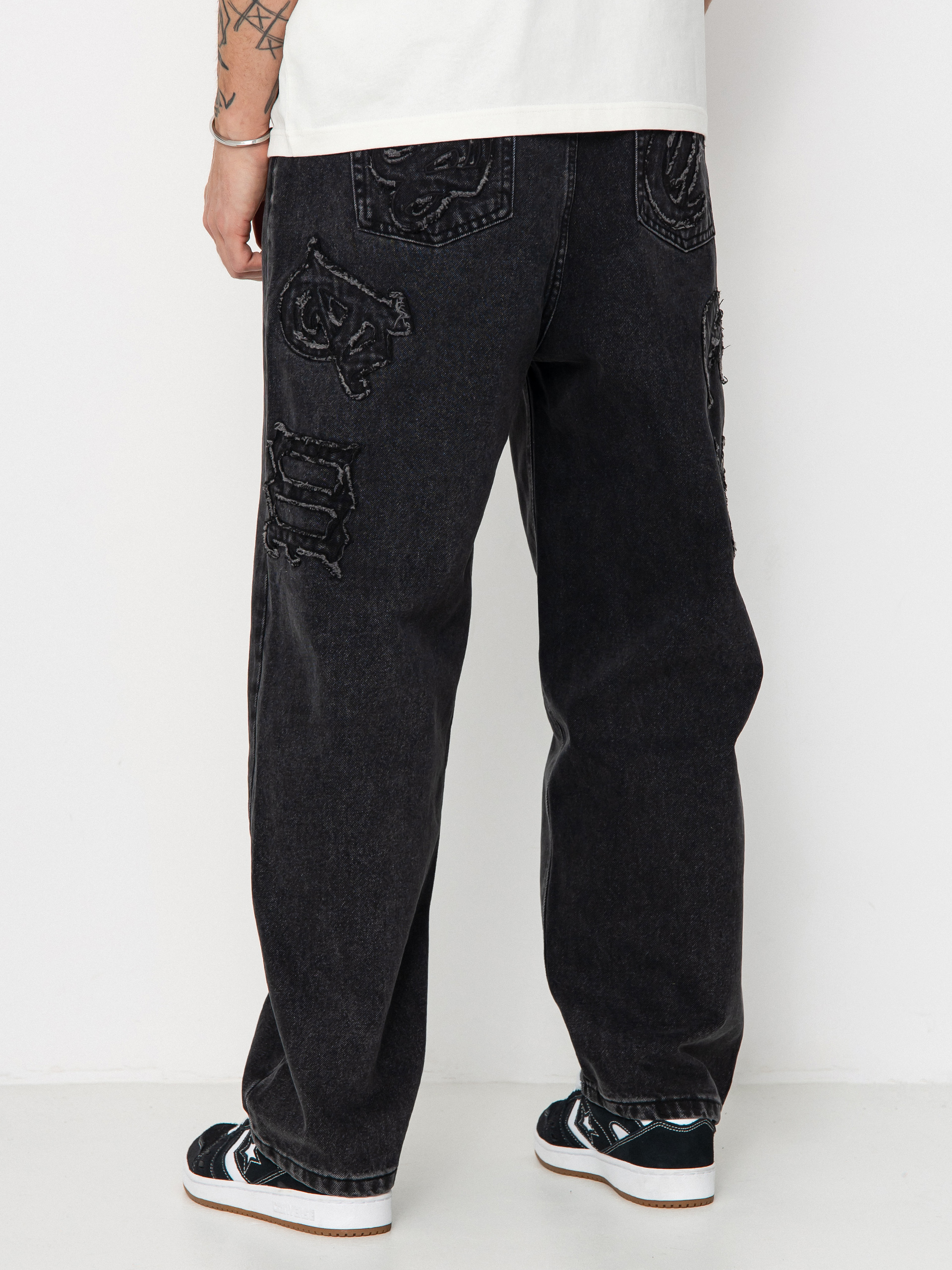 Панталони Wasted Paris Kingdom Curve Destroy Casper (faded black)