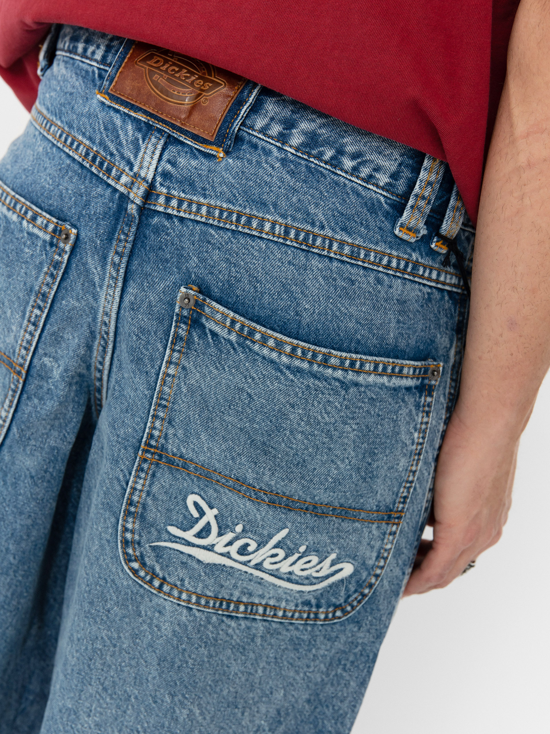 Панталони Dickies Loose Wave (rinsed blue w/fade)