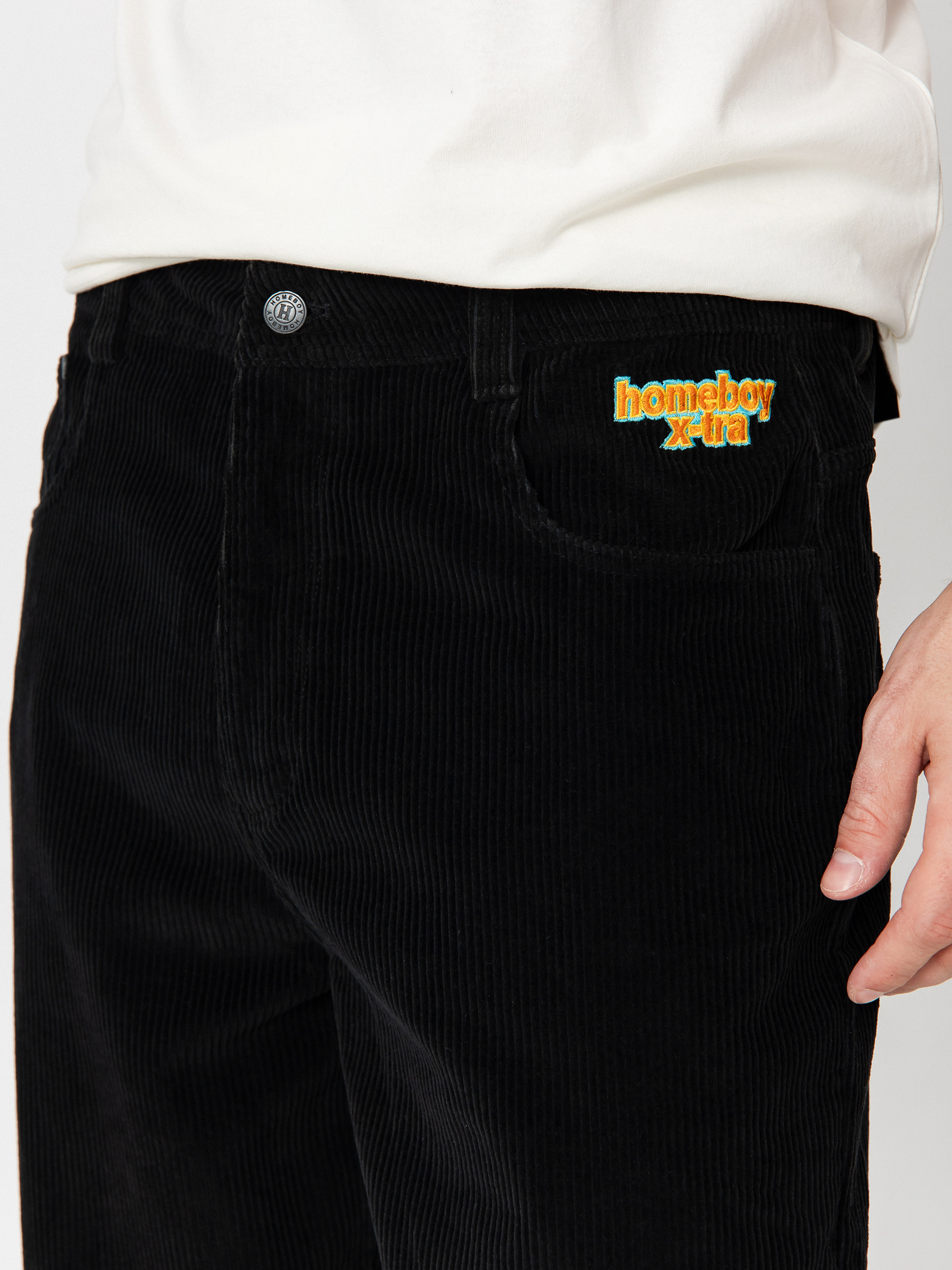 Панталони Homeboy X Tra Baggy Cord Pants (black)