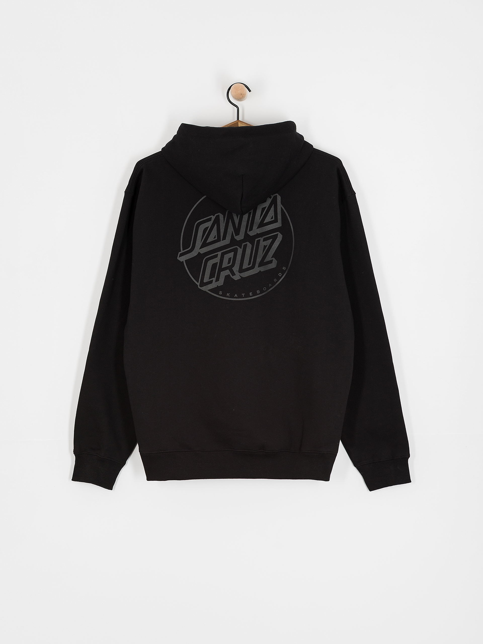 Суитшърт с качулка Santa Cruz Tonal Opus Dot Stripe HD (black)