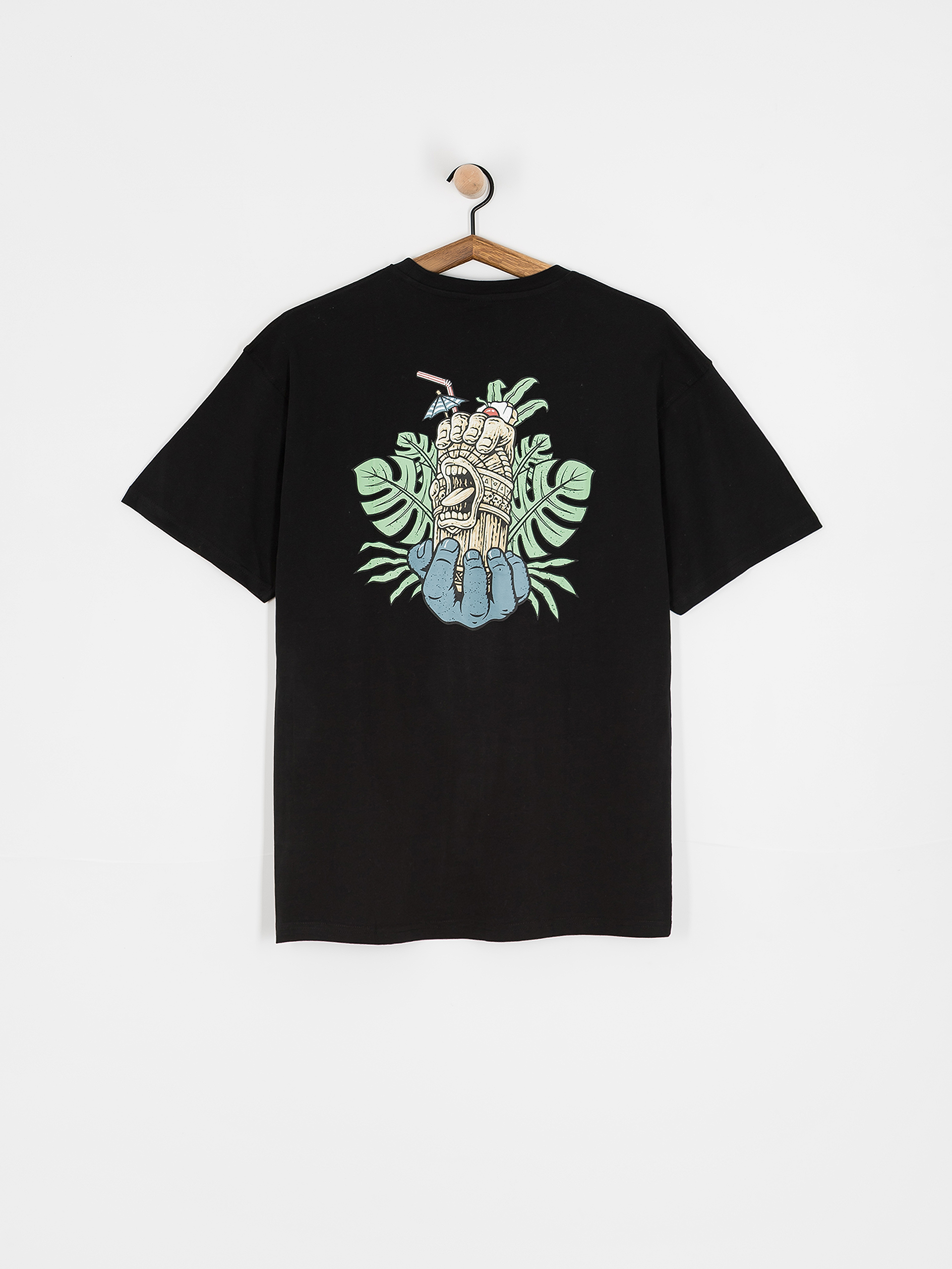 Тениска Santa Cruz Tiki Hand Strip (black)