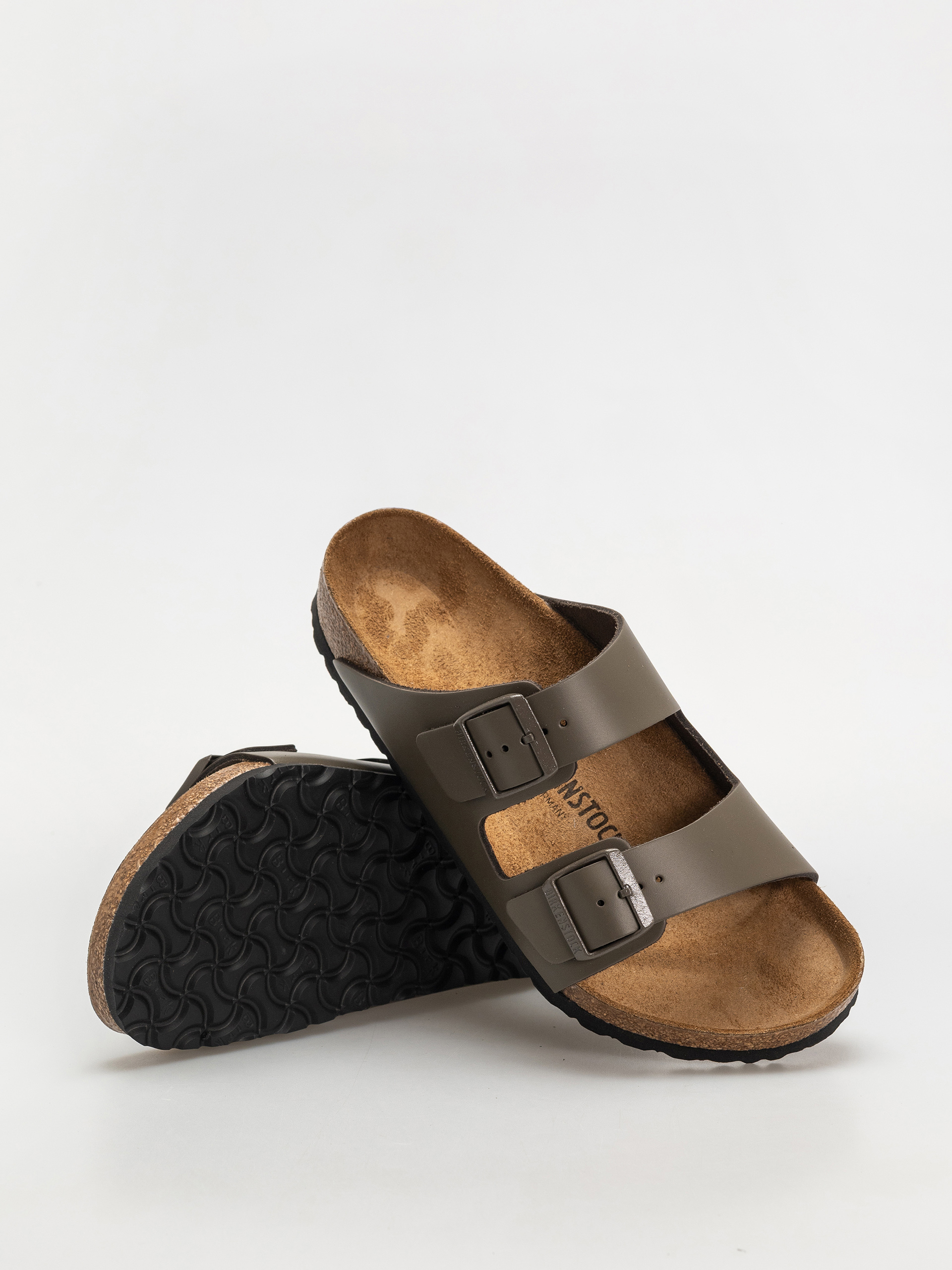 Чехли Birkenstock Arizona Natural Leather Regular (concrete gray)