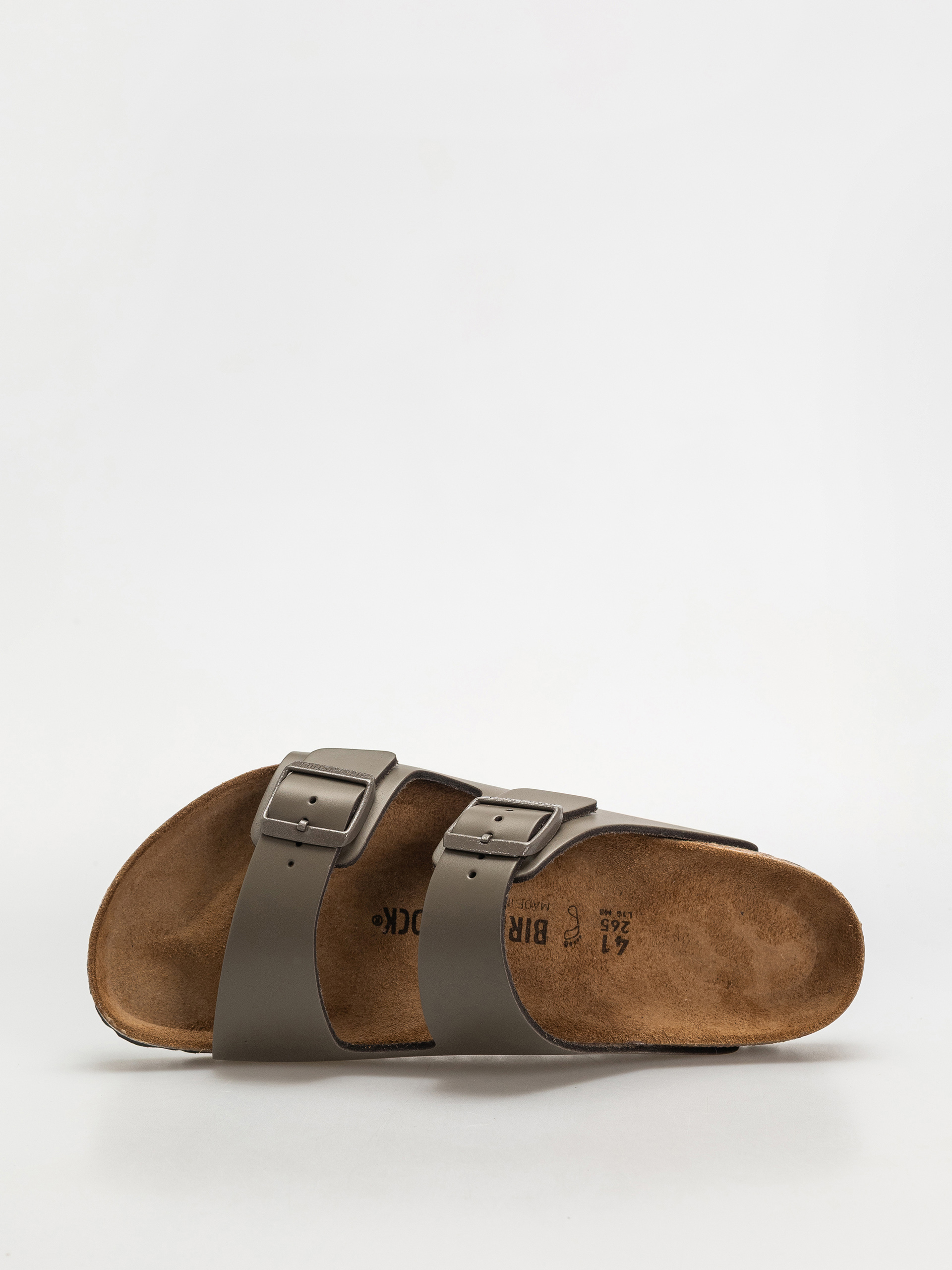 Чехли Birkenstock Arizona Natural Leather Regular (concrete gray)