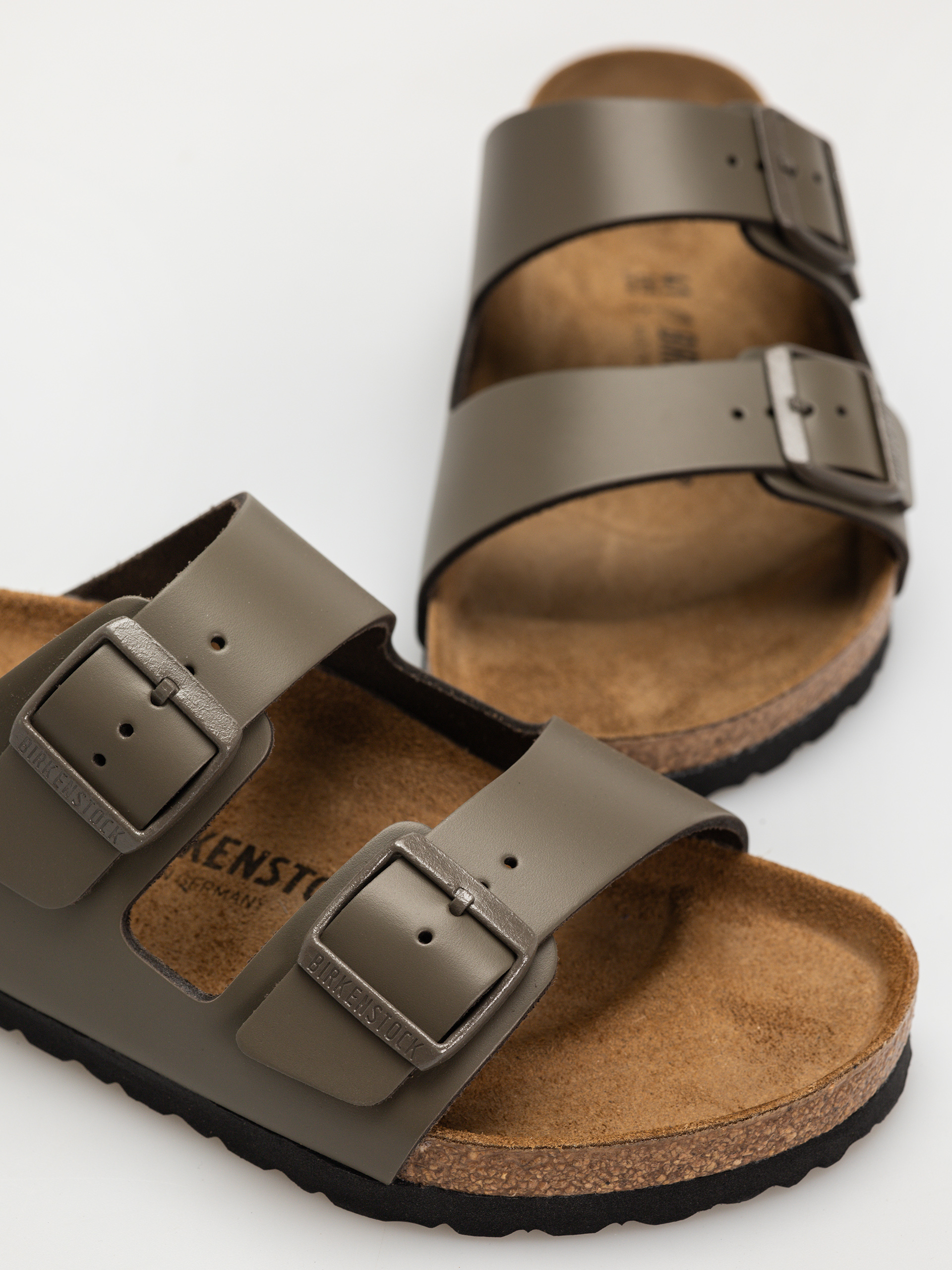 Чехли Birkenstock Arizona Natural Leather Regular (concrete gray)