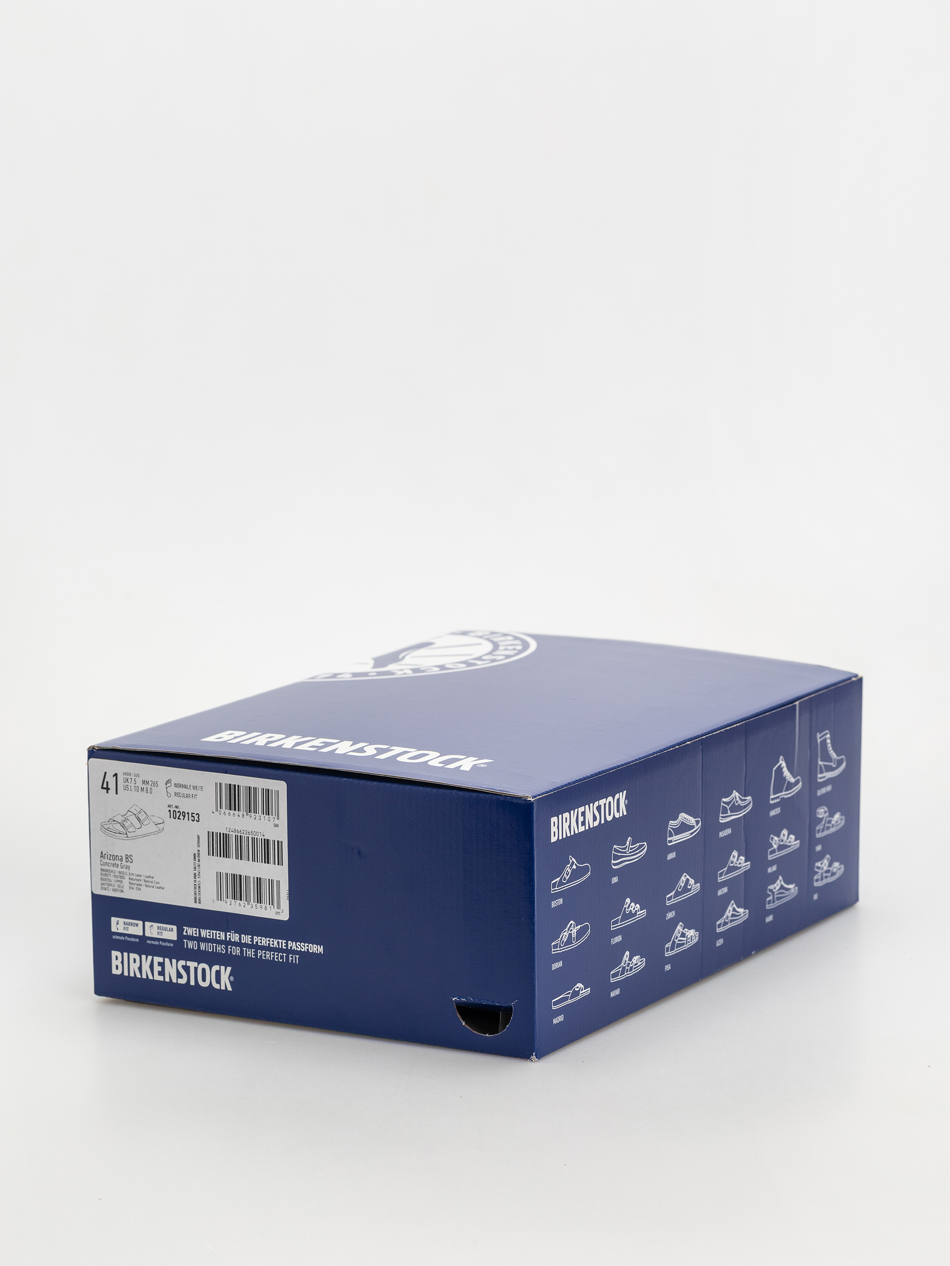 Чехли Birkenstock Arizona Natural Leather Regular (concrete gray)