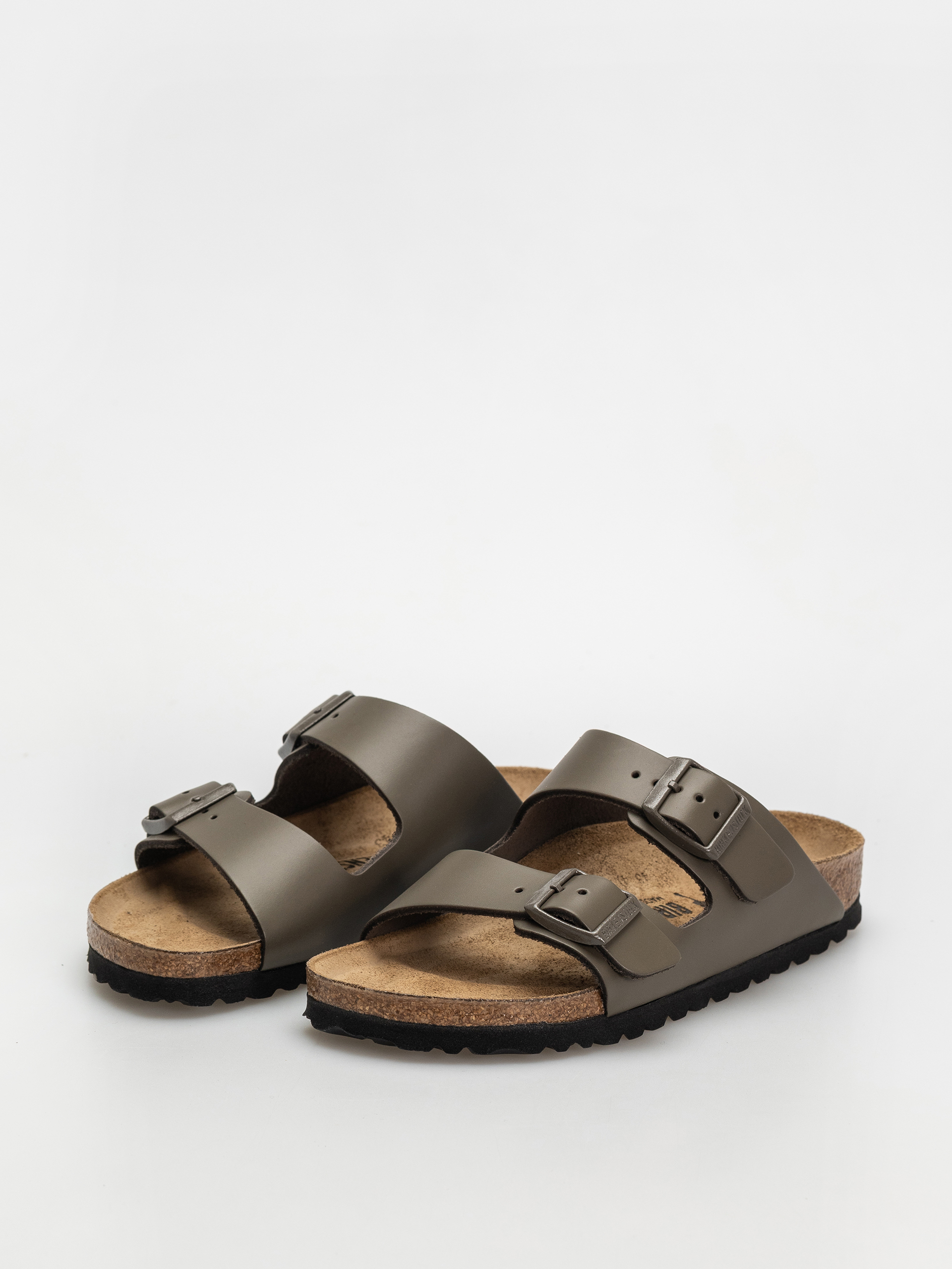Чехли Birkenstock Arizona Natural Leather Narrow Wmn (concrete gray)