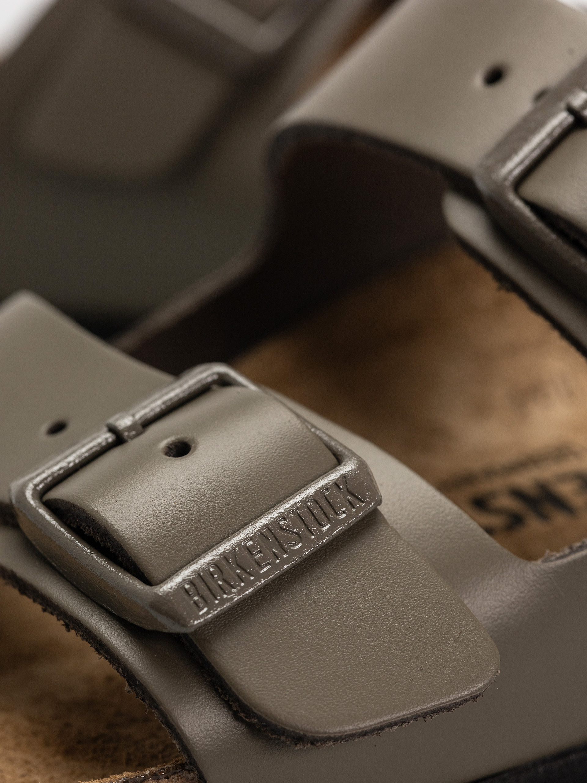 Чехли Birkenstock Arizona Natural Leather Narrow Wmn (concrete gray)