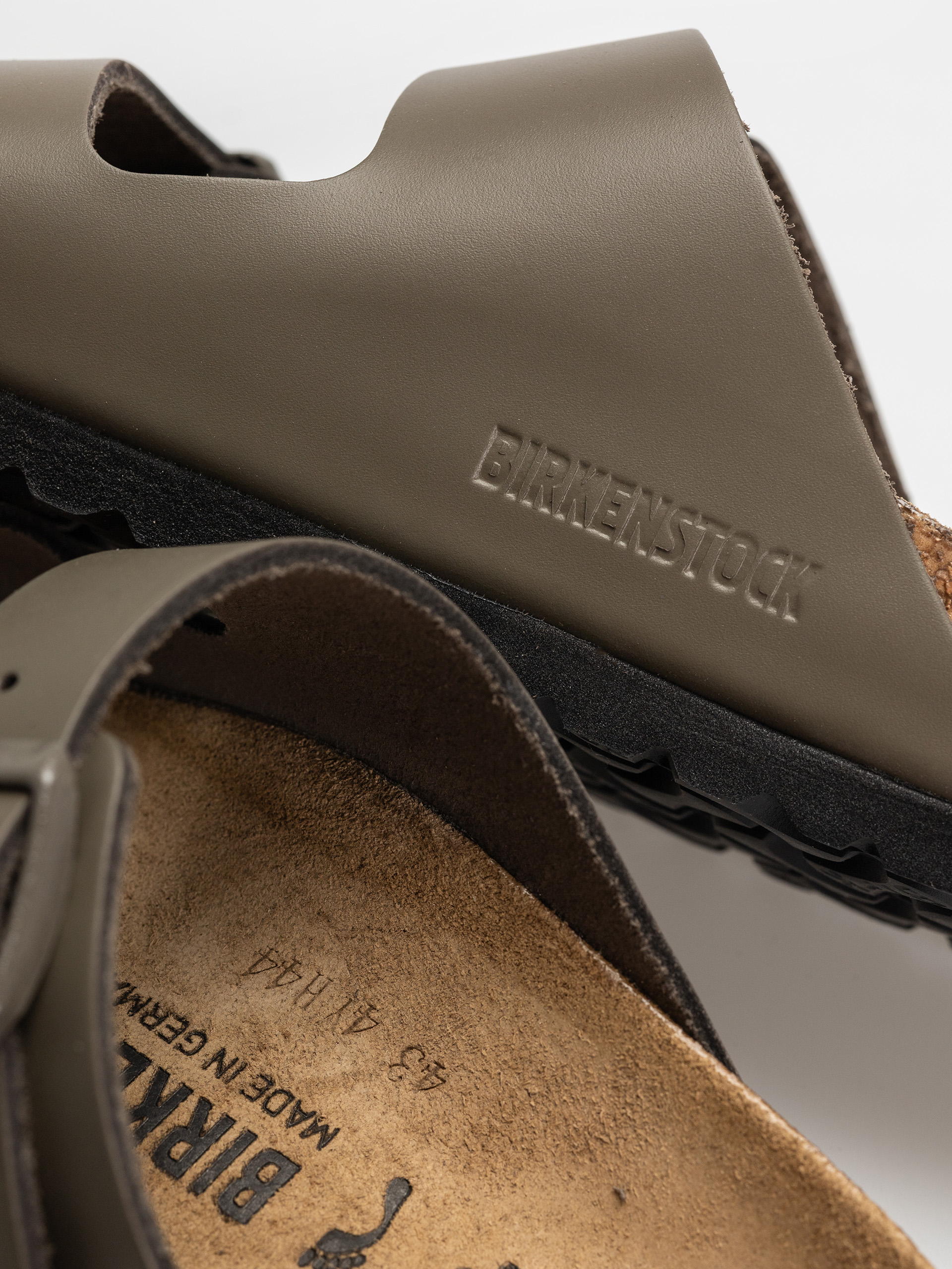 Чехли Birkenstock Arizona Natural Leather Narrow Wmn (concrete gray)