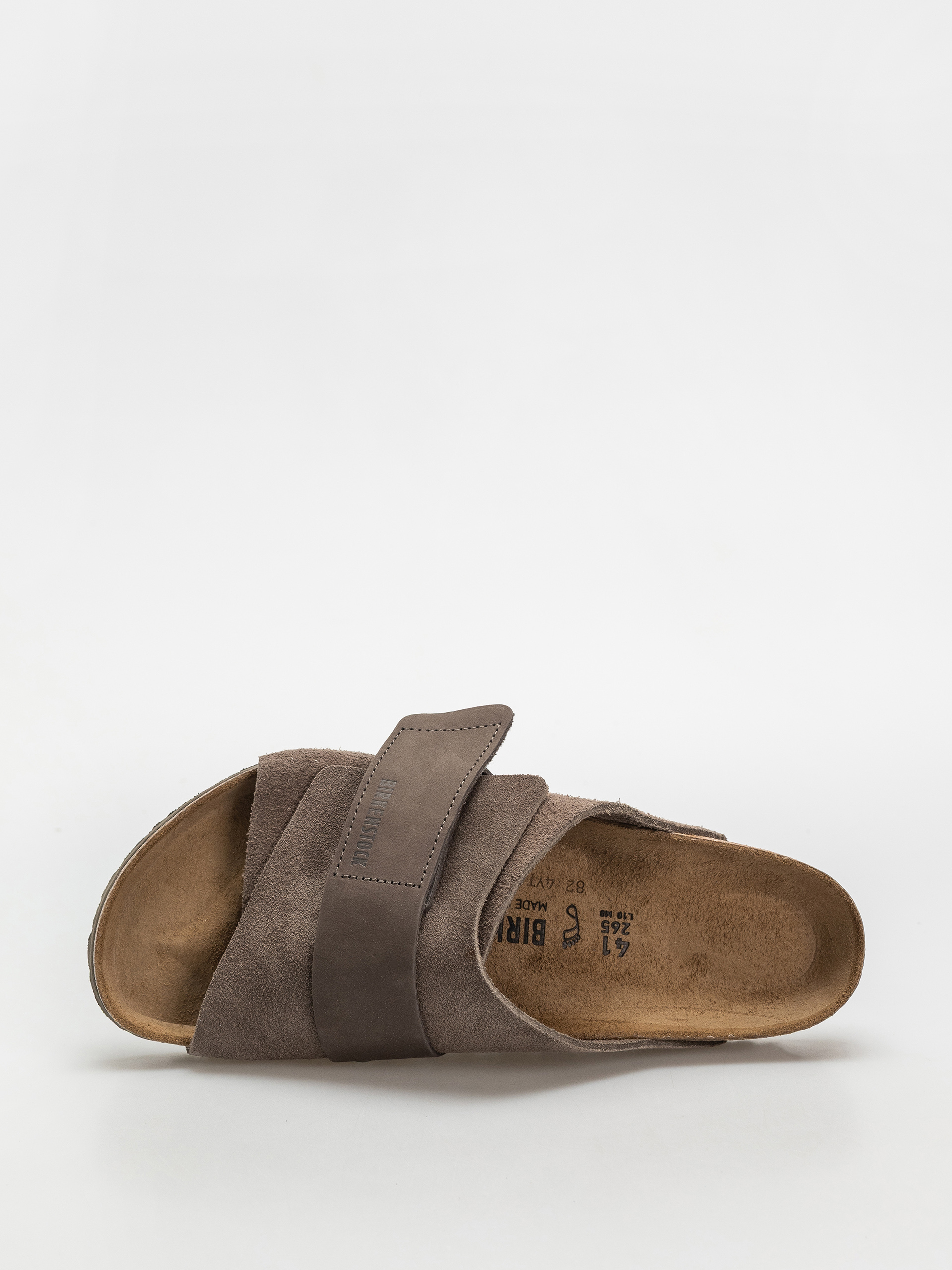 Чехли Birkenstock Kyoto Nubuck Suede Leather Regular (concrete gray)