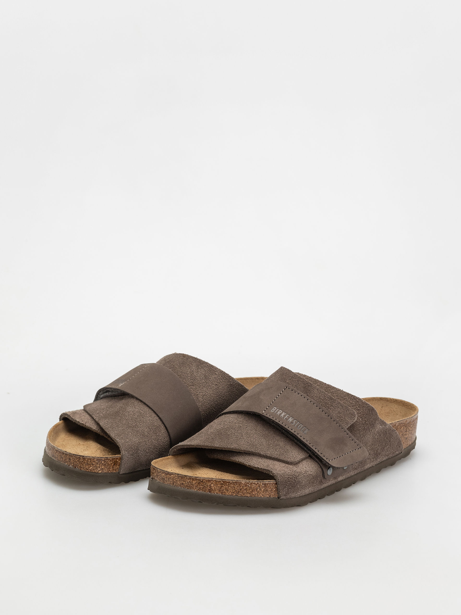 Чехли Birkenstock Kyoto Nubuck Suede Leather Regular (concrete gray)