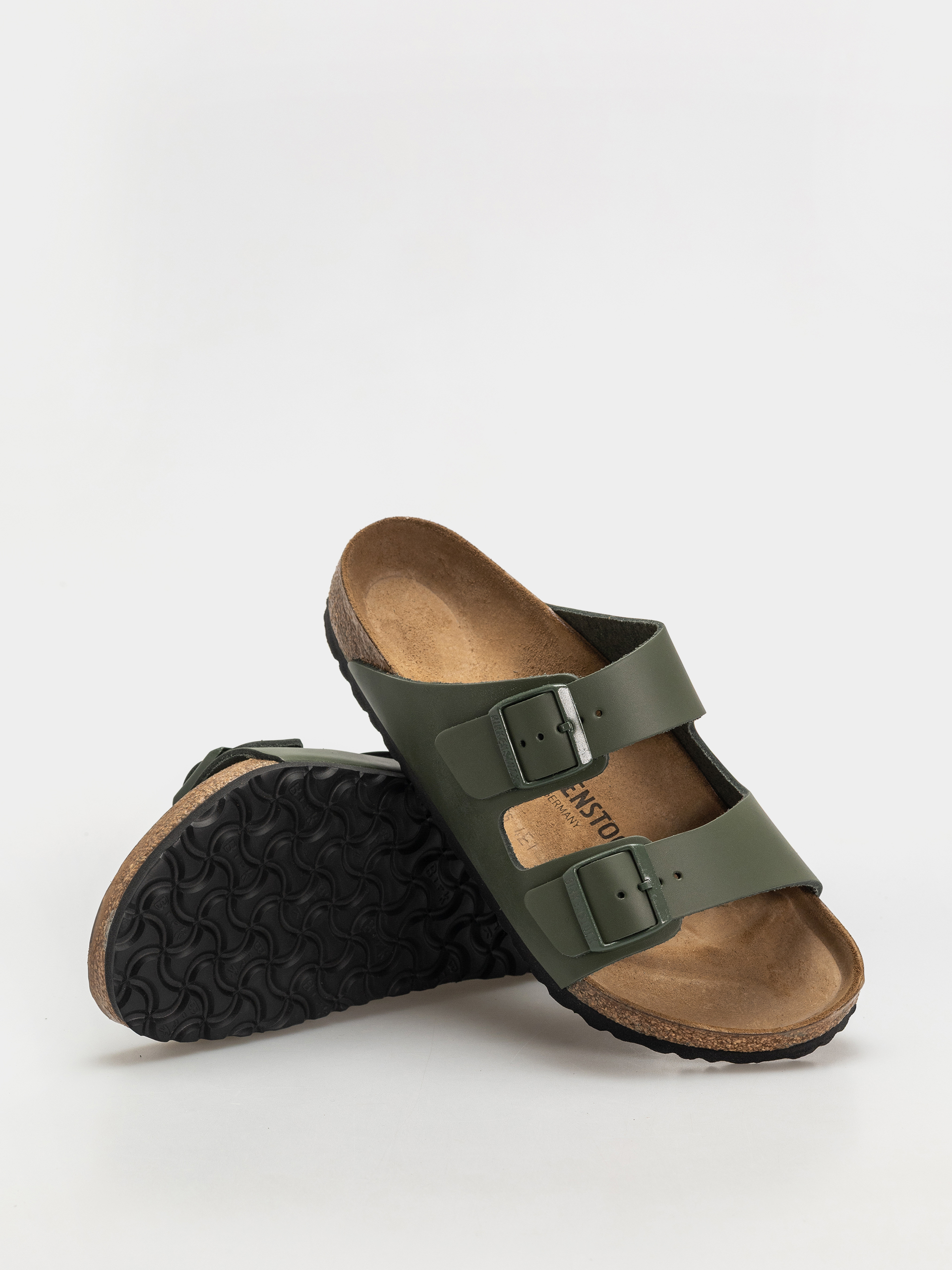 Чехли Birkenstock Arizona Natural Leather Regular (thyme)
