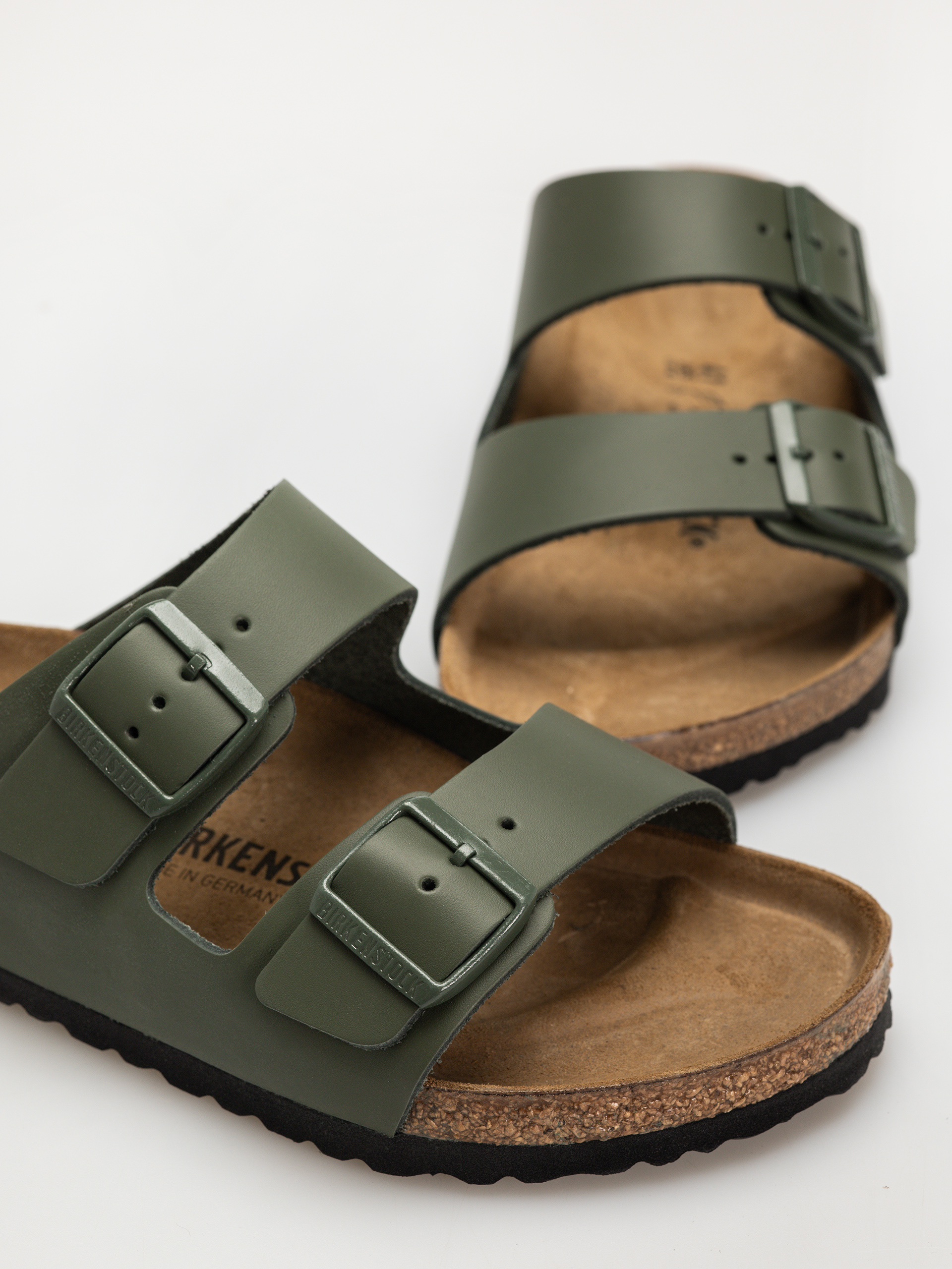 Чехли Birkenstock Arizona Natural Leather Regular (thyme)