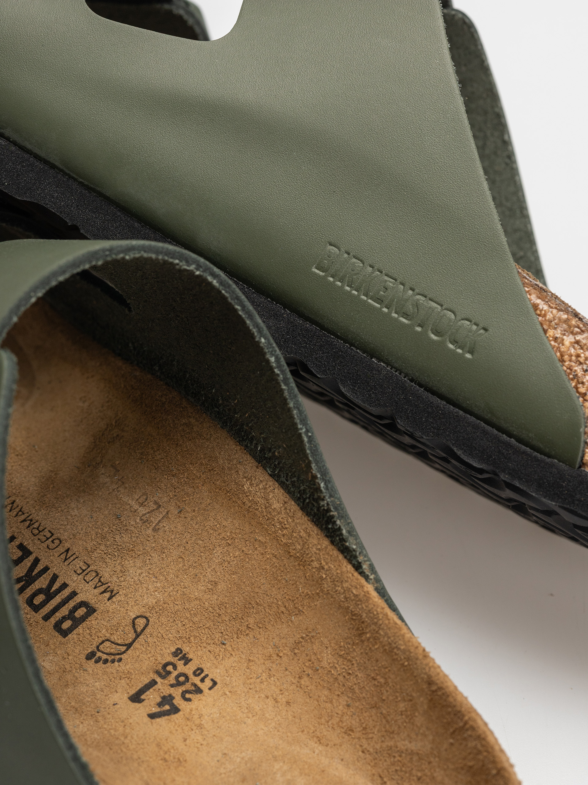 Чехли Birkenstock Arizona Natural Leather Regular (thyme)