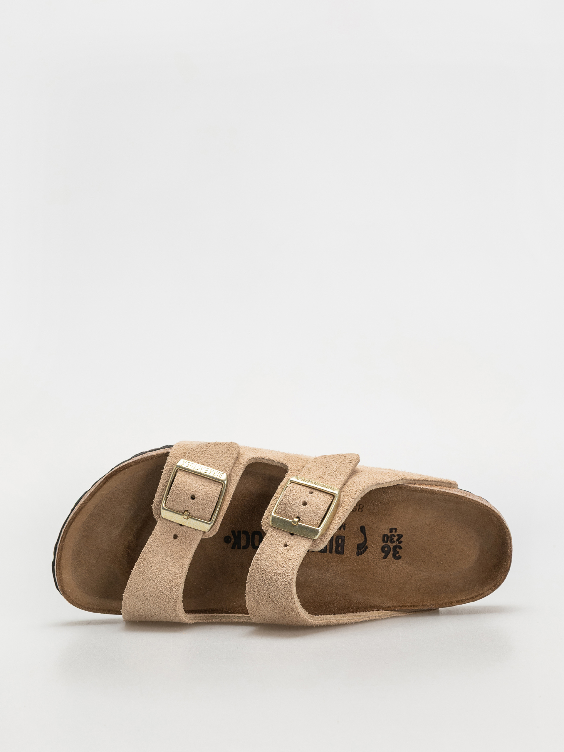 Чехли Birkenstock Arizona Suede Leather Narrow Wmn (sandcastle)