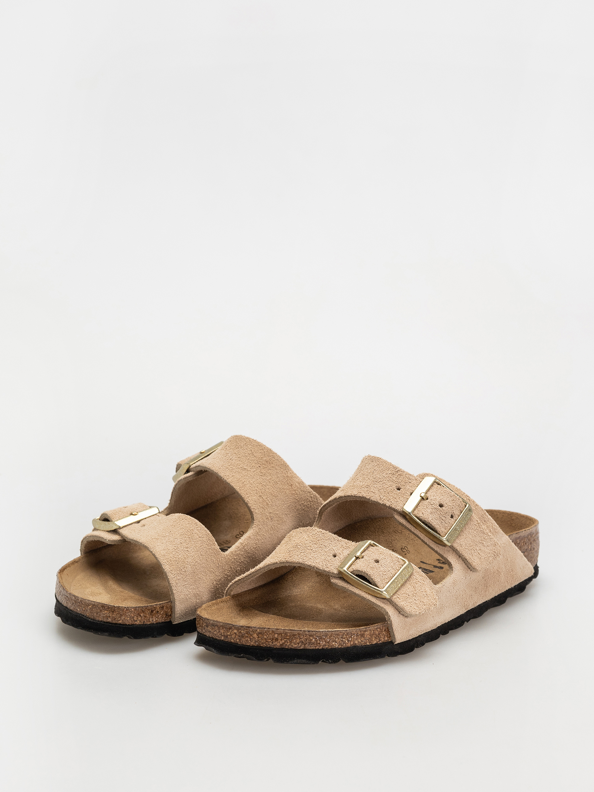 Чехли Birkenstock Arizona Suede Leather Narrow Wmn (sandcastle)