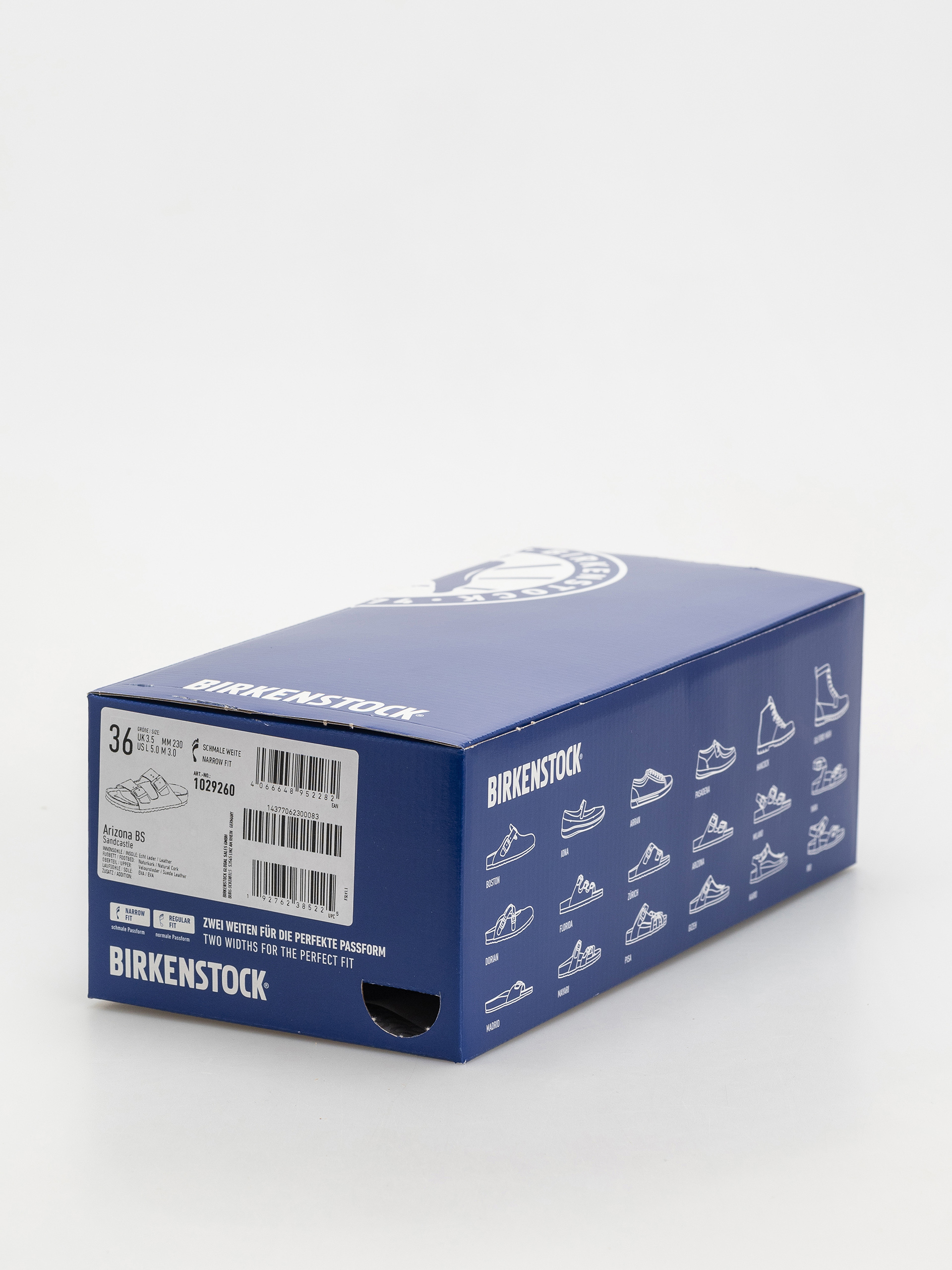 Чехли Birkenstock Arizona Suede Leather Narrow Wmn (sandcastle)