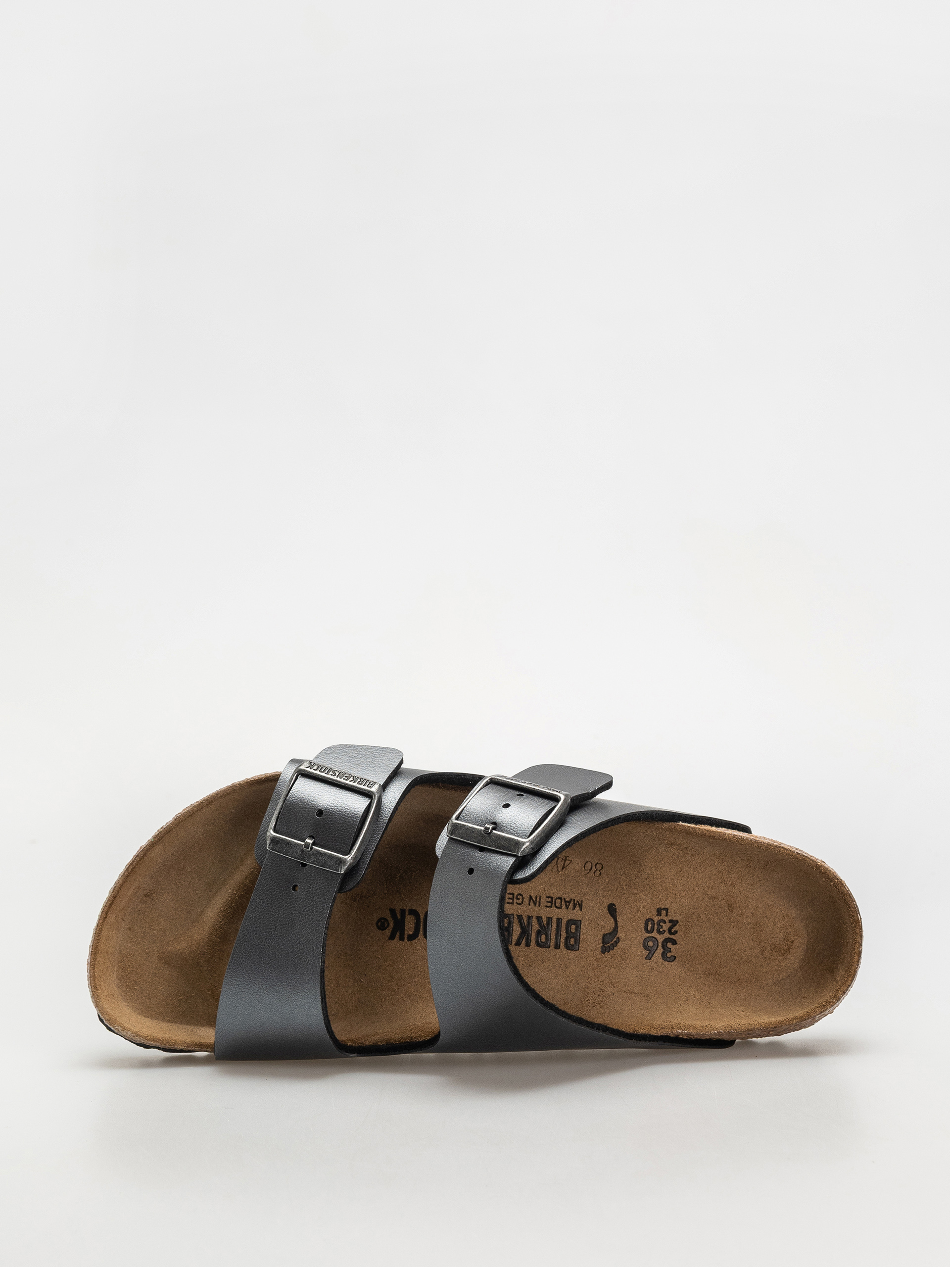 Чехли Birkenstock Arizona Birko Flor Metallic Narrow Wmn (metallic black)
