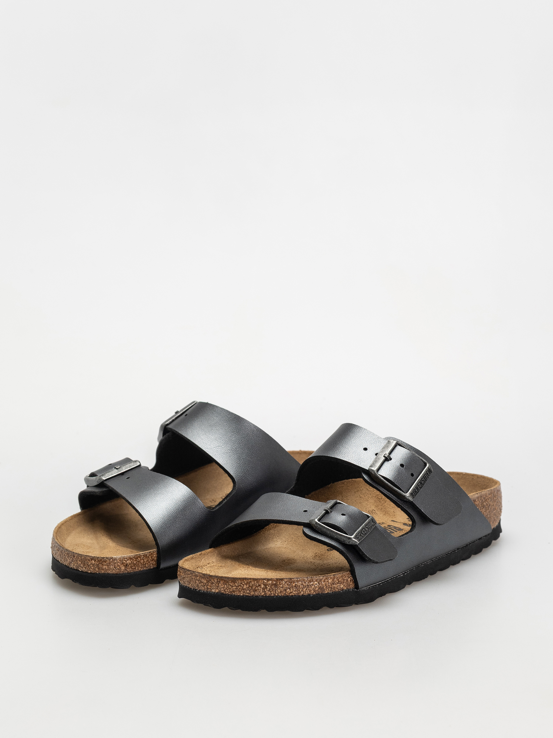 Чехли Birkenstock Arizona Birko Flor Metallic Narrow Wmn (metallic black)