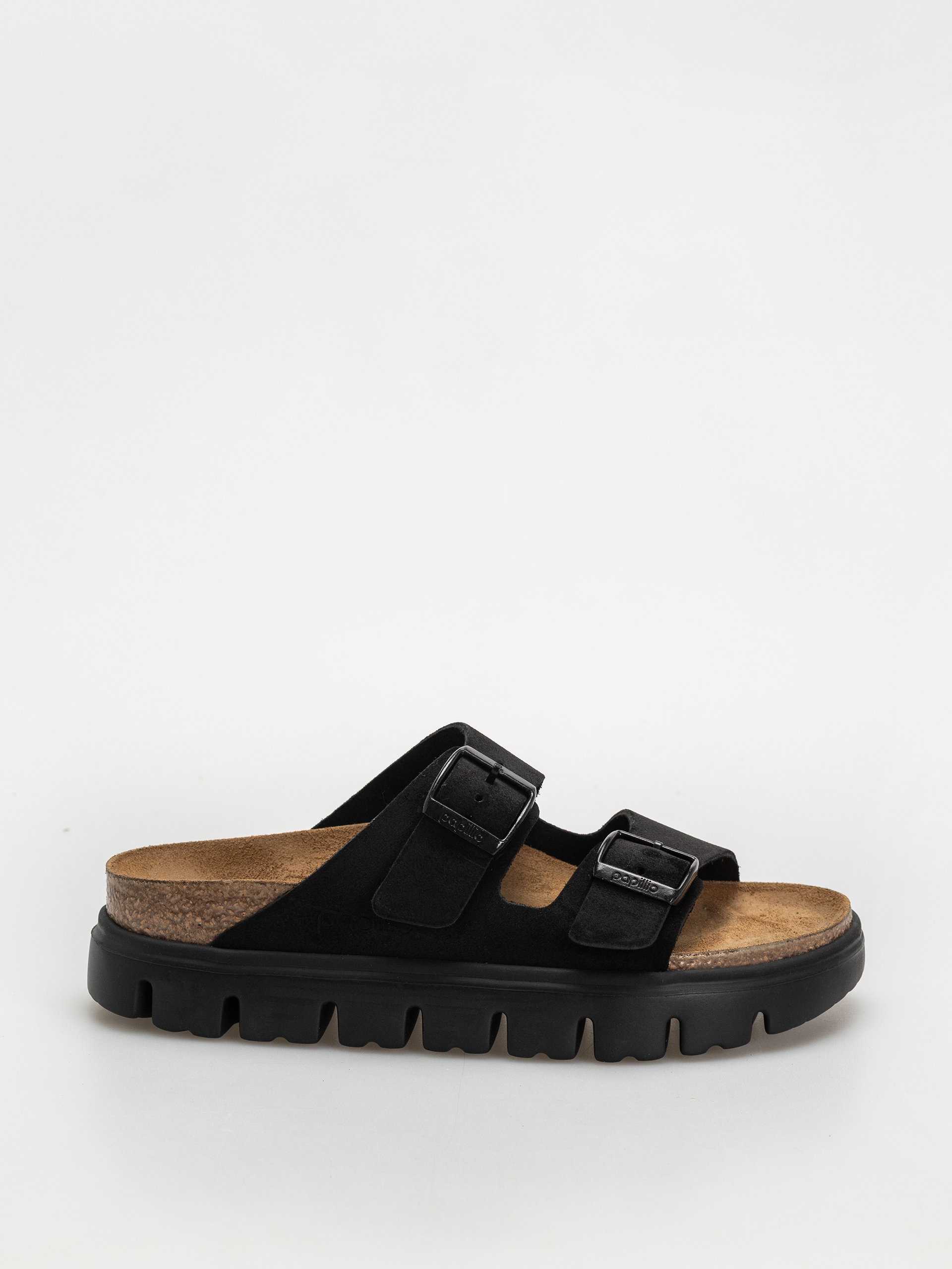 u0427u0435u0445u043bu0438 Birkenstock Arizona Chunky Suede Narrow Wmn (black/black)