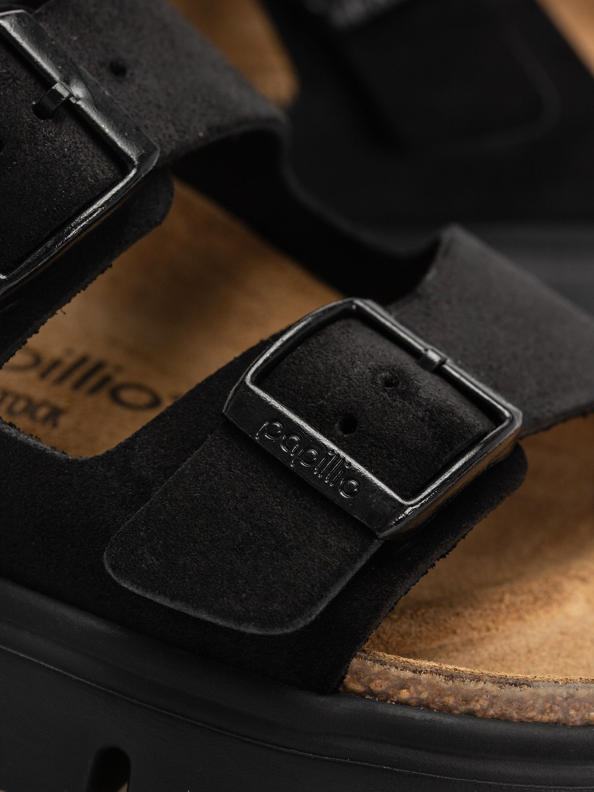 Чехли Birkenstock Arizona Chunky Suede Narrow Wmn (black/black)