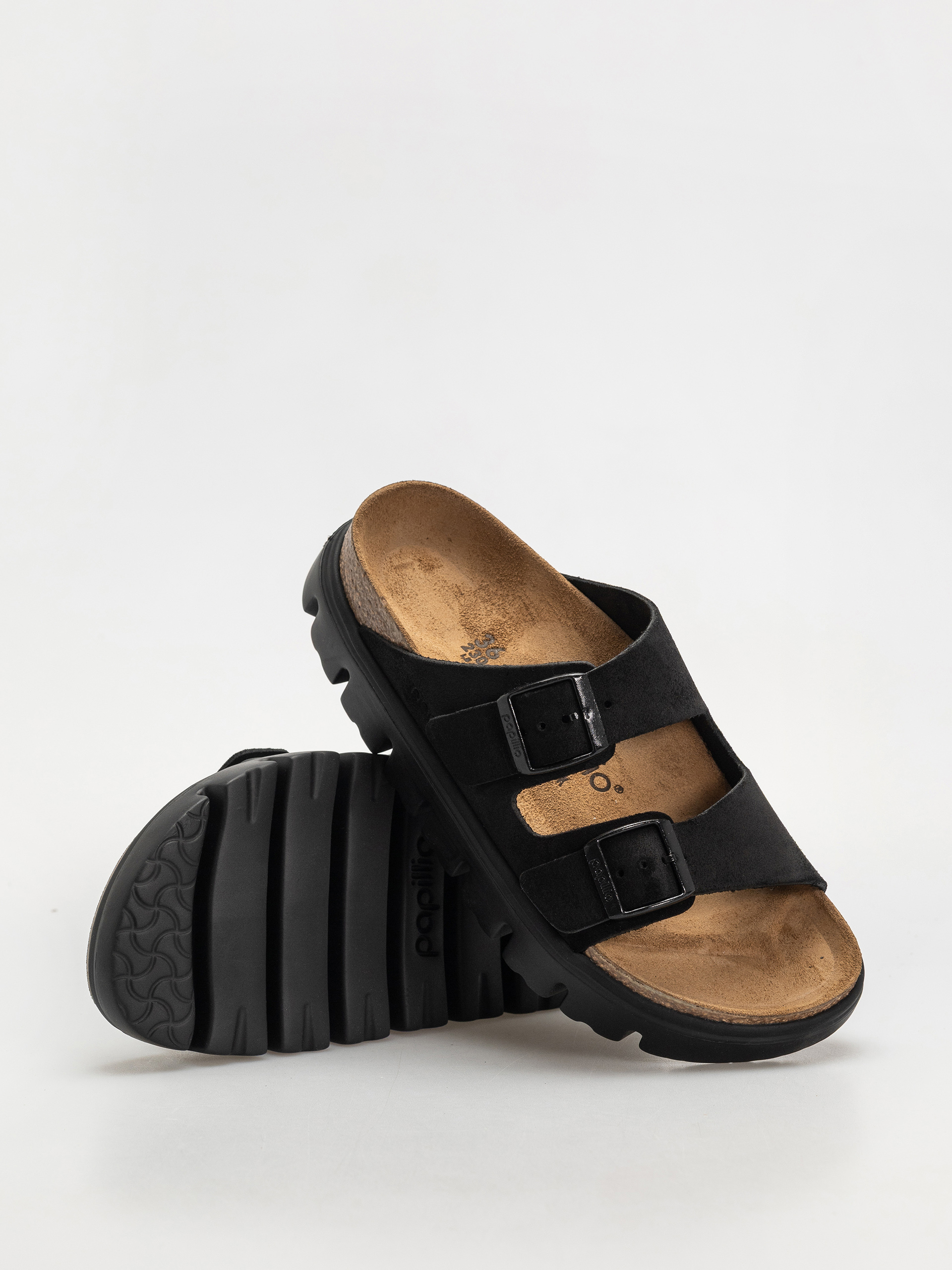Чехли Birkenstock Arizona Chunky Suede Narrow Wmn (black/black)