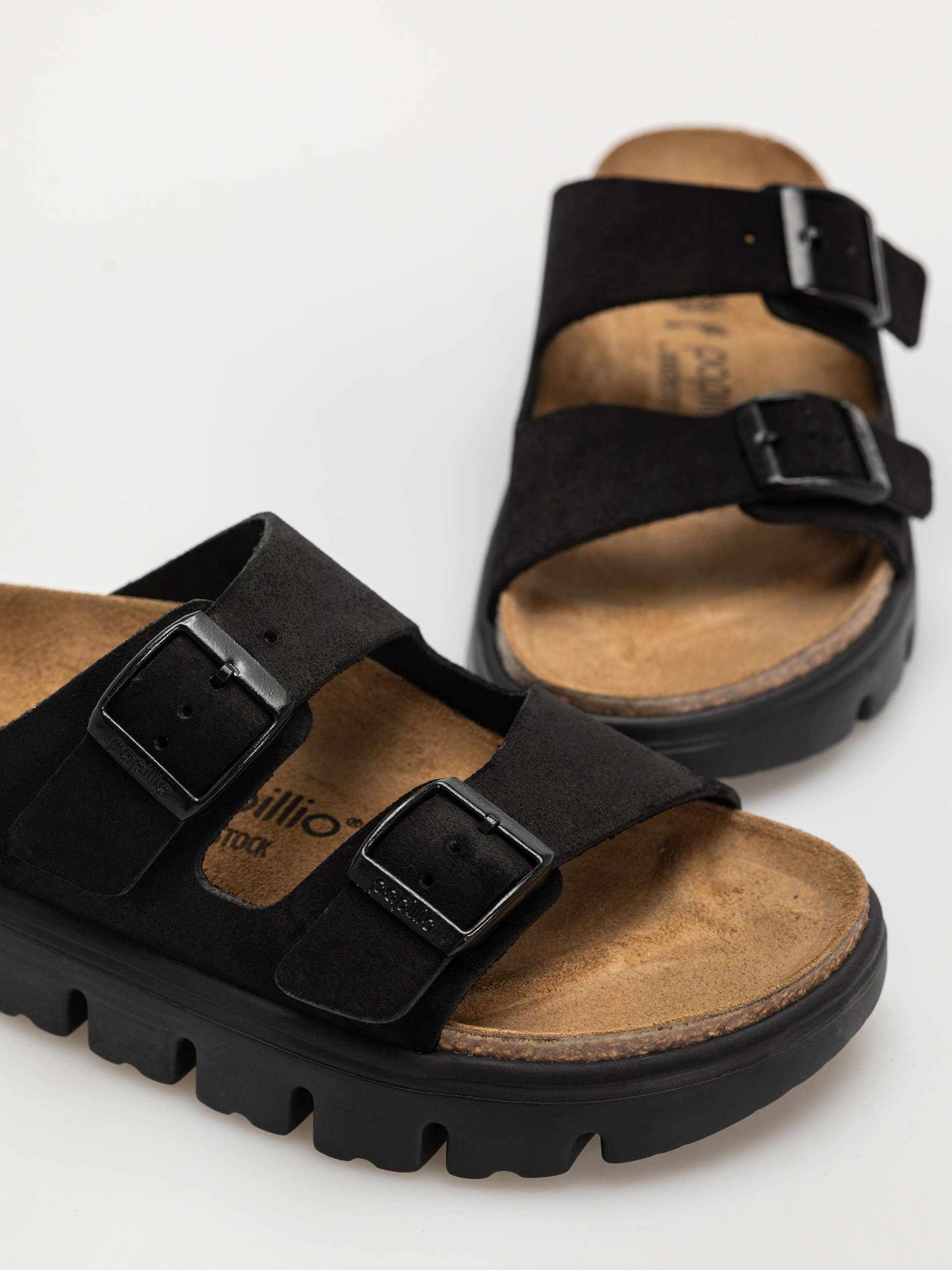 Чехли Birkenstock Arizona Chunky Suede Narrow Wmn (black/black)