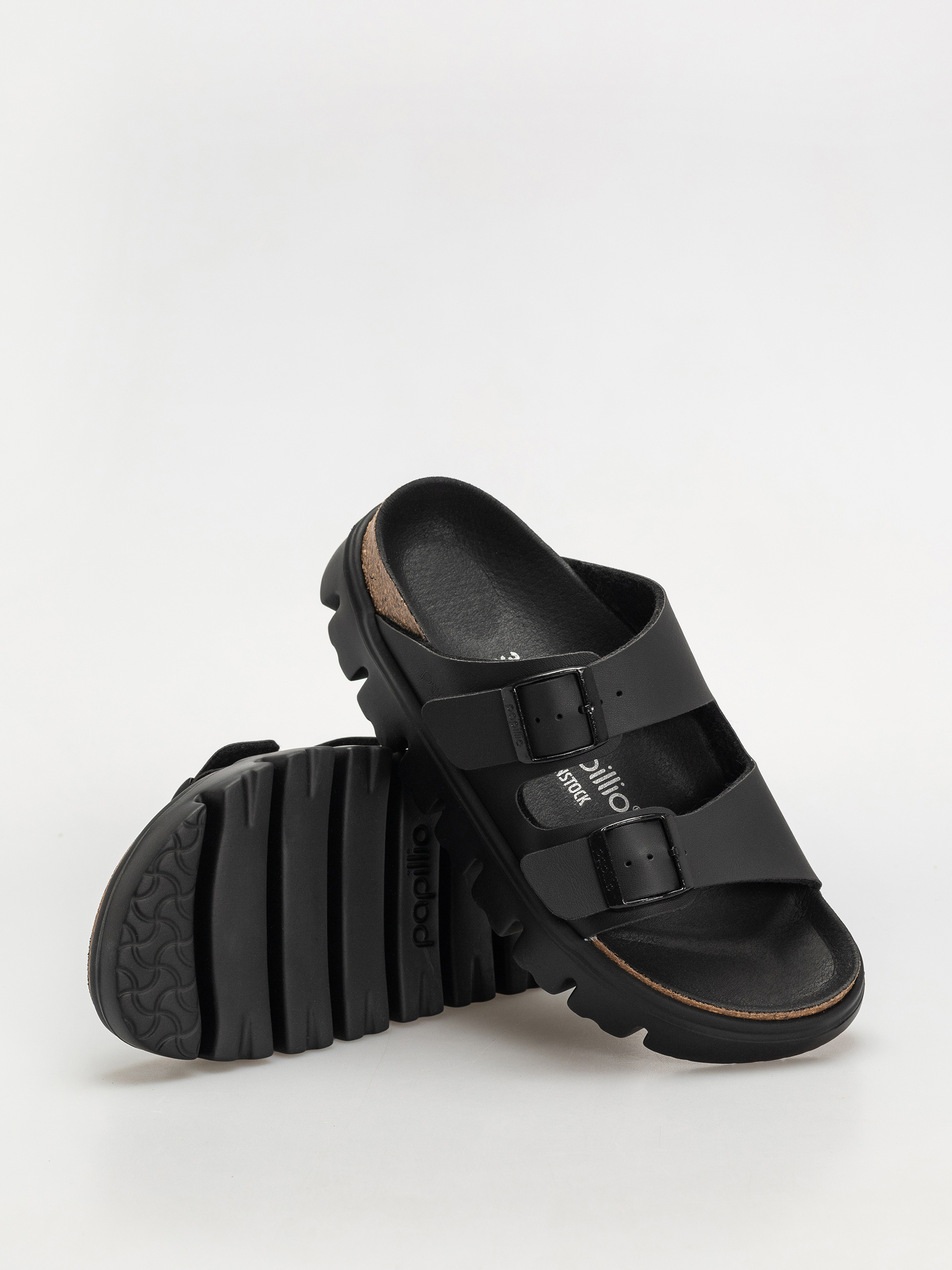 Чехли Birkenstock Arizona Chunky Briko Flor Narrow Wmn (black/black)