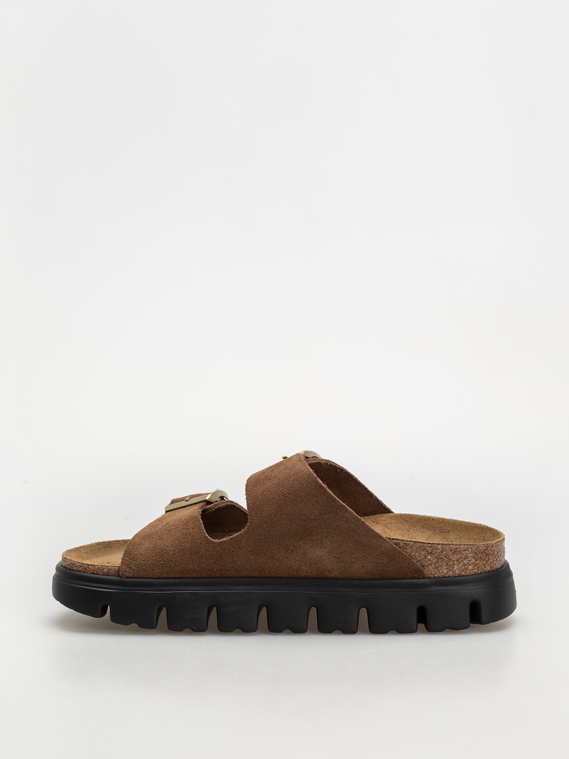 Чехли Birkenstock Arizona Chunky Suede Narrow Wmn (dark tea/black)