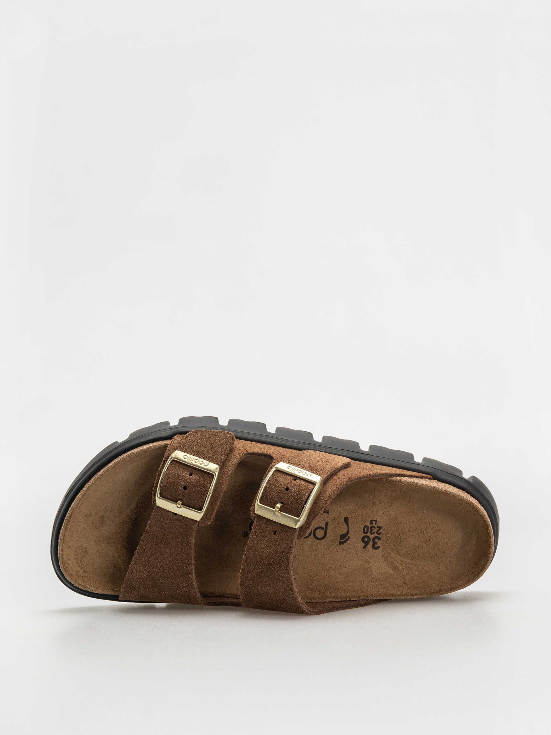 Чехли Birkenstock Arizona Chunky Suede Narrow Wmn (dark tea/black)