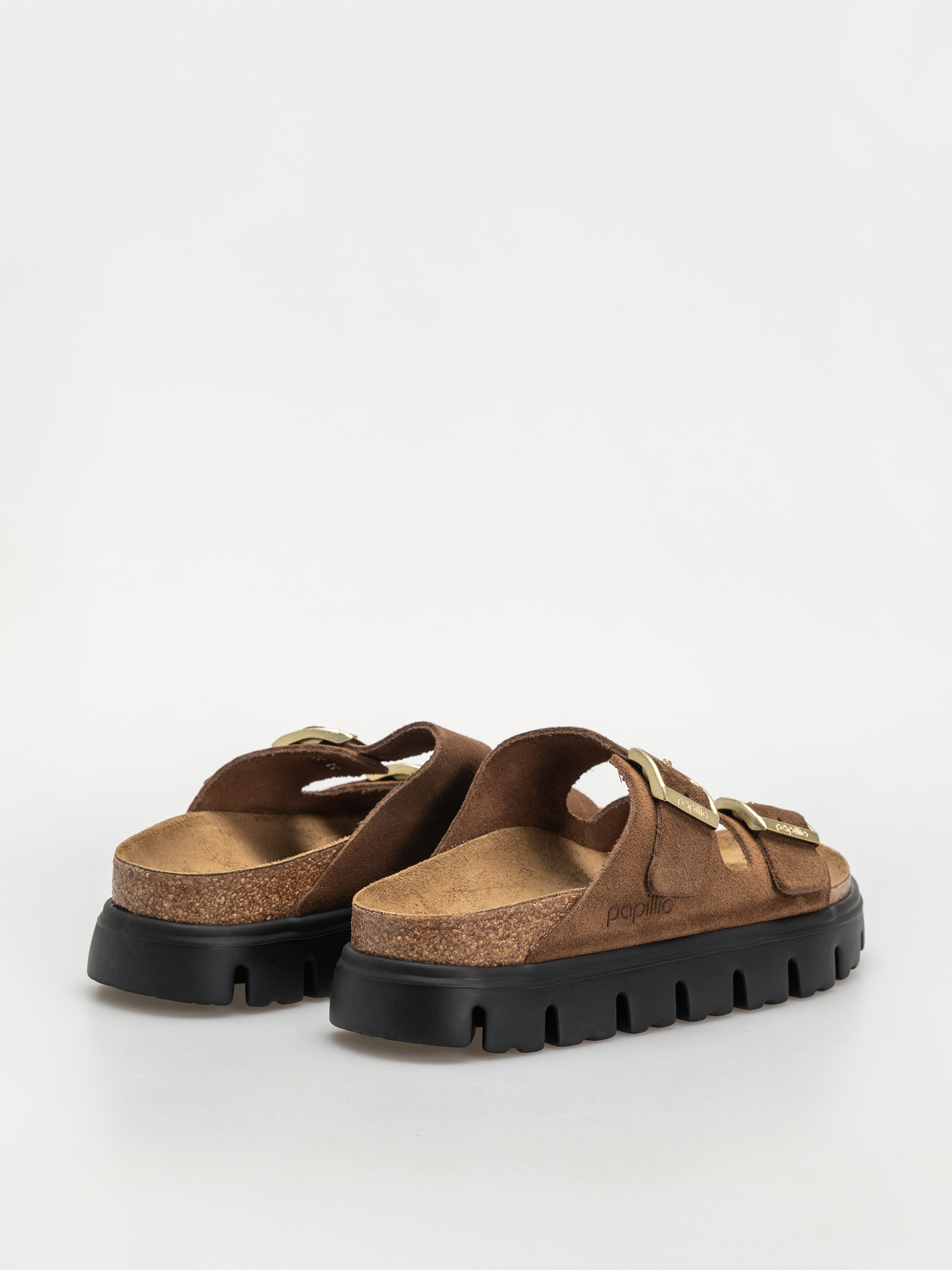 Чехли Birkenstock Arizona Chunky Suede Narrow Wmn (dark tea/black)