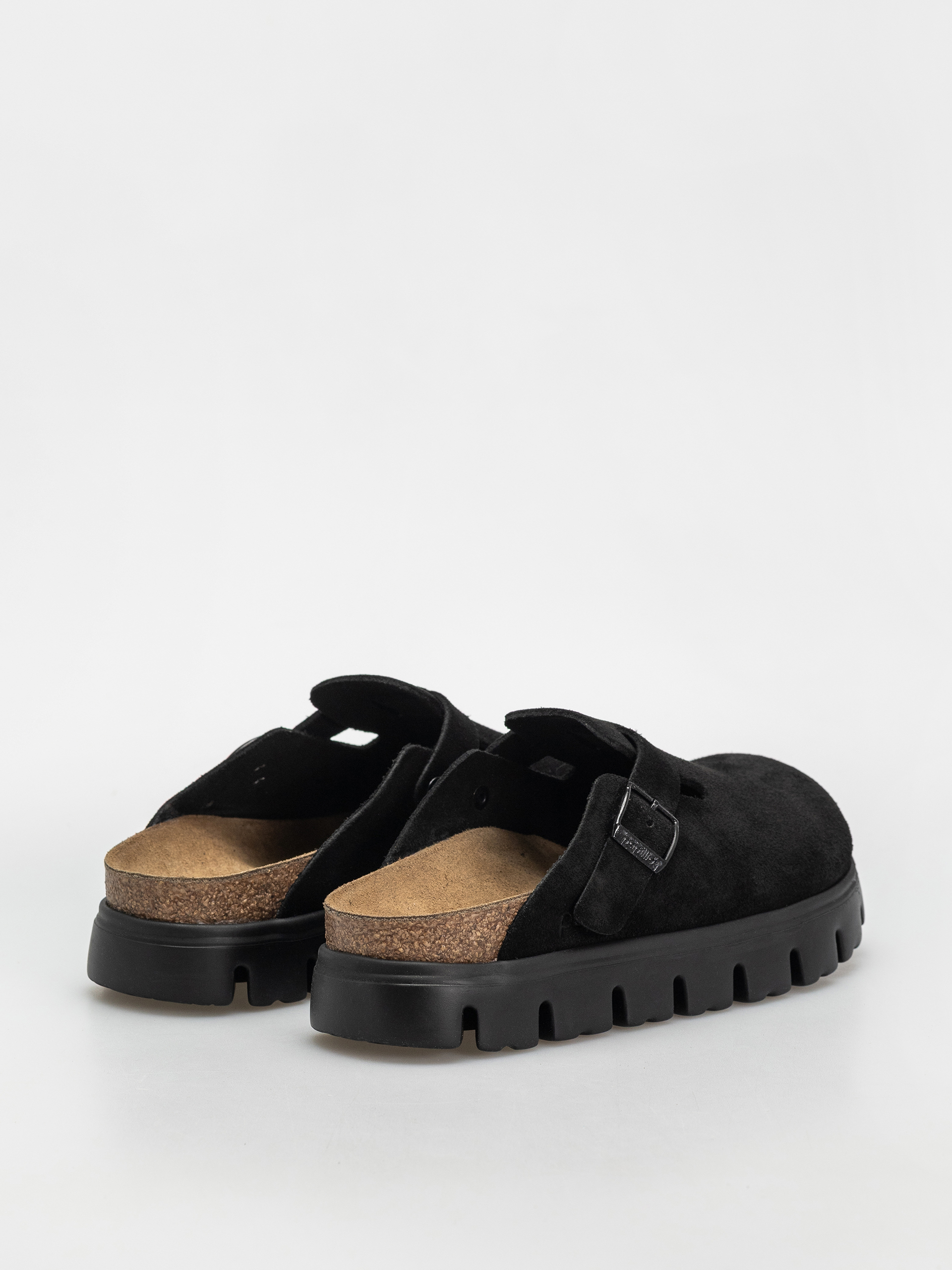 Чехли Birkenstock Boston Chunky Suede Narrow Wmn (black/black)